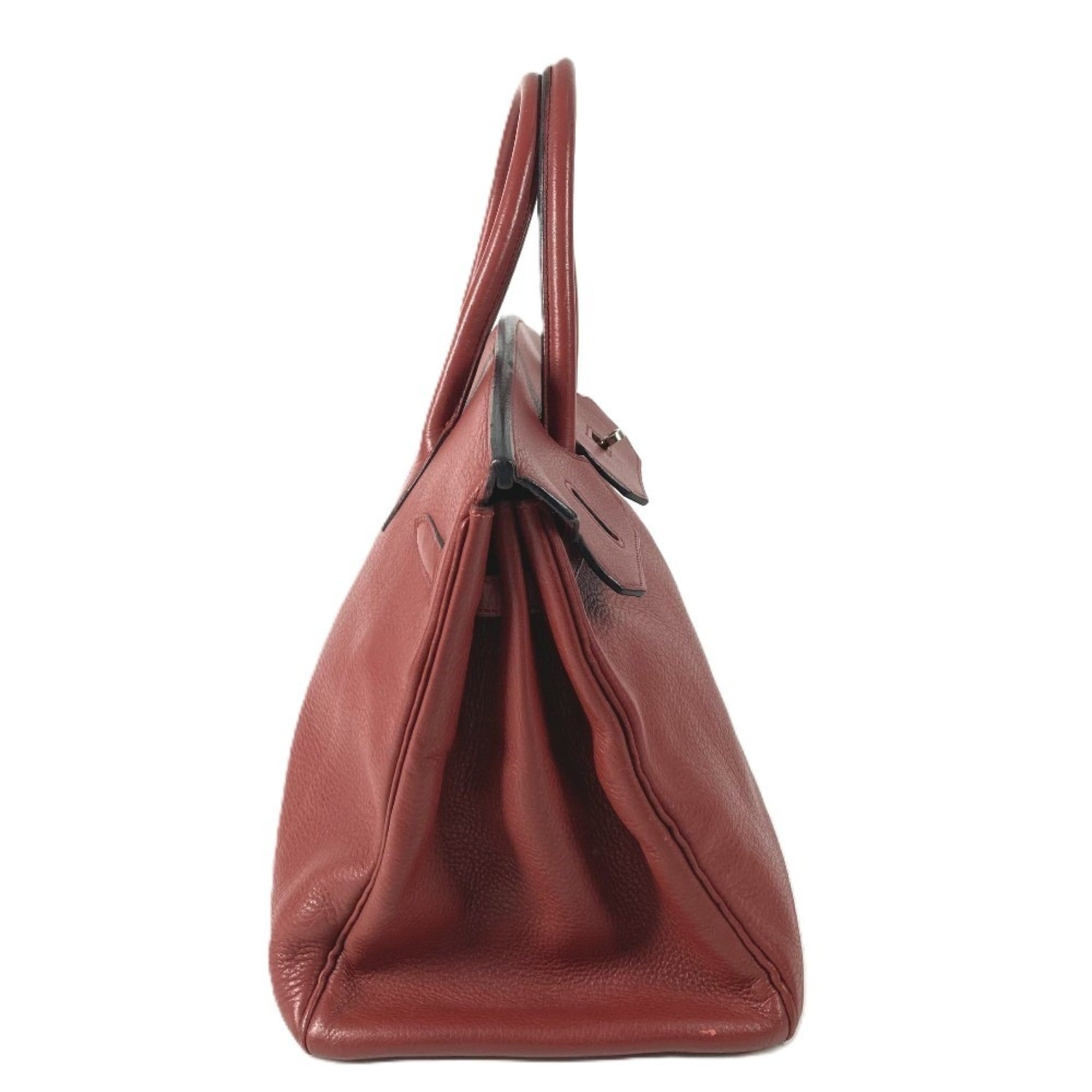 Hermes Red Color Rouge H Ardennes Leather Handbag Tote Bag (Pre-Owned)