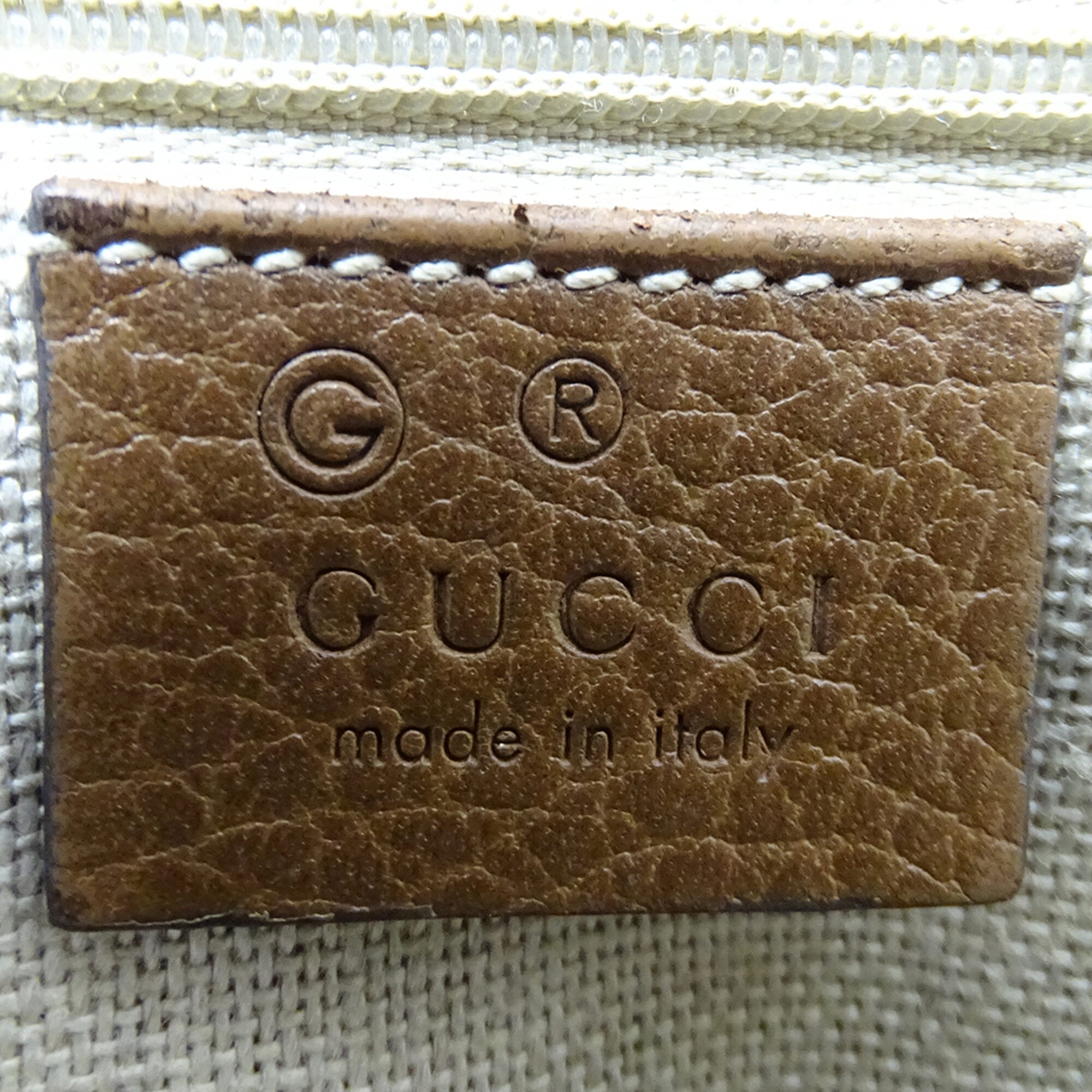 Gucci Beige Brown Gg Canvas Handbag Shoulder Bag (Pre-Owned)