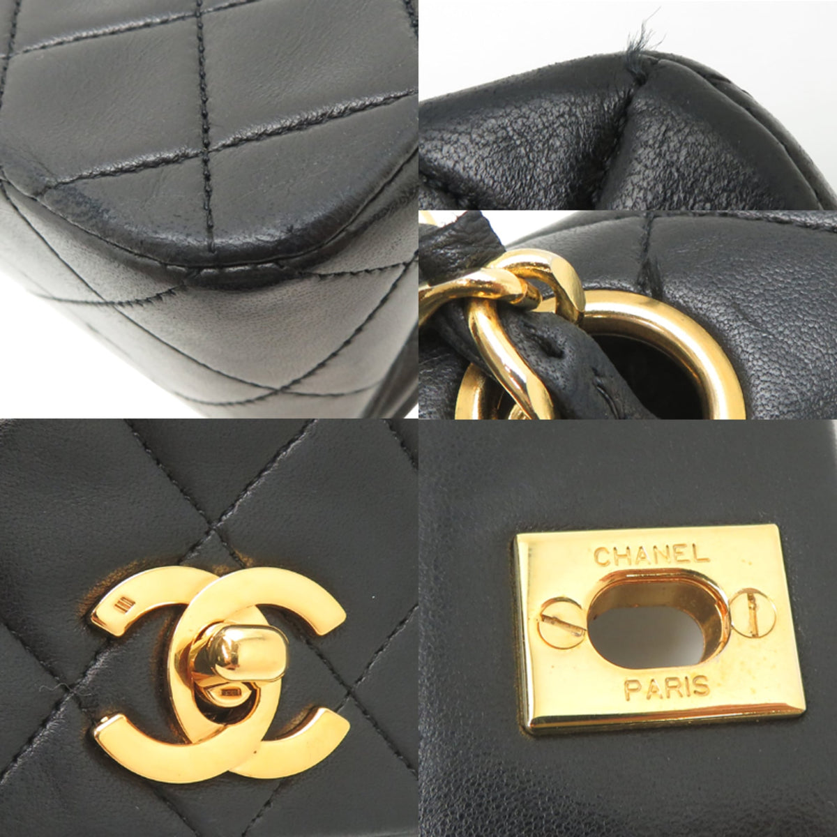 Chanel Black Leather Shoulder Bag (Pre-Owned)