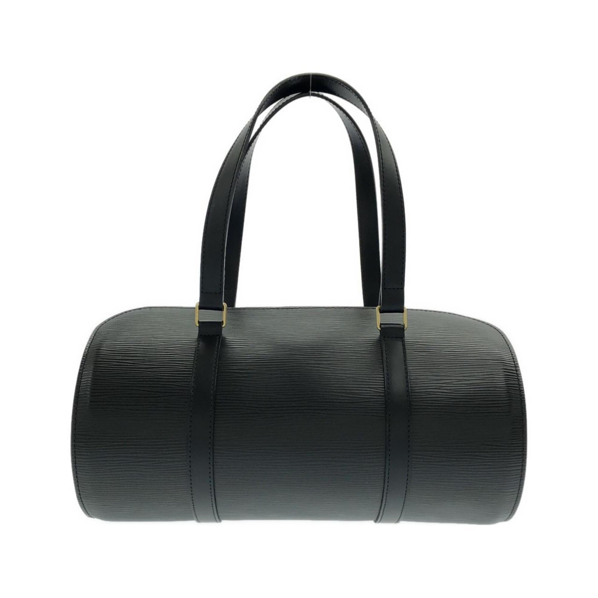 Louis Vuitton Black Leather Handbag (Pre-Owned)