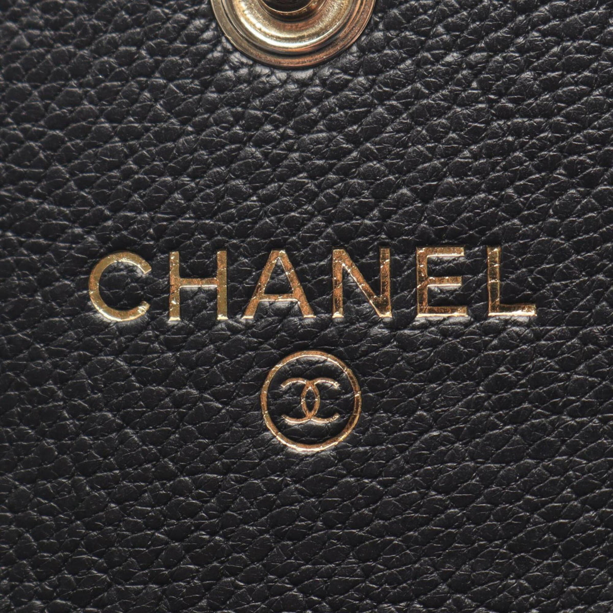 Chanel Black Leather Coin Purse/Coin Case (Pre-Owned)