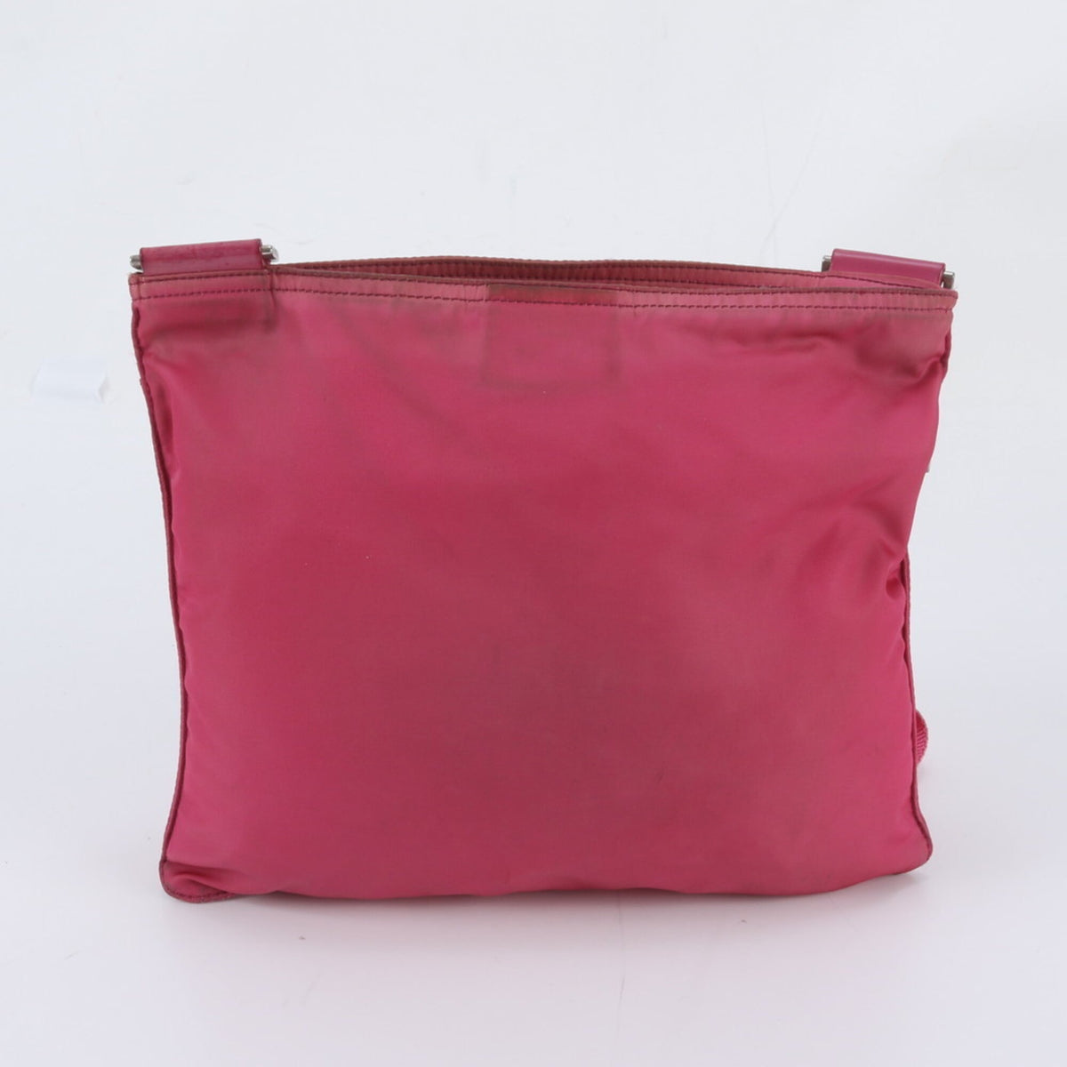 Prada Pink Leather Nylon Crossbody Bag Shoulder Bag (Pre-Owned)