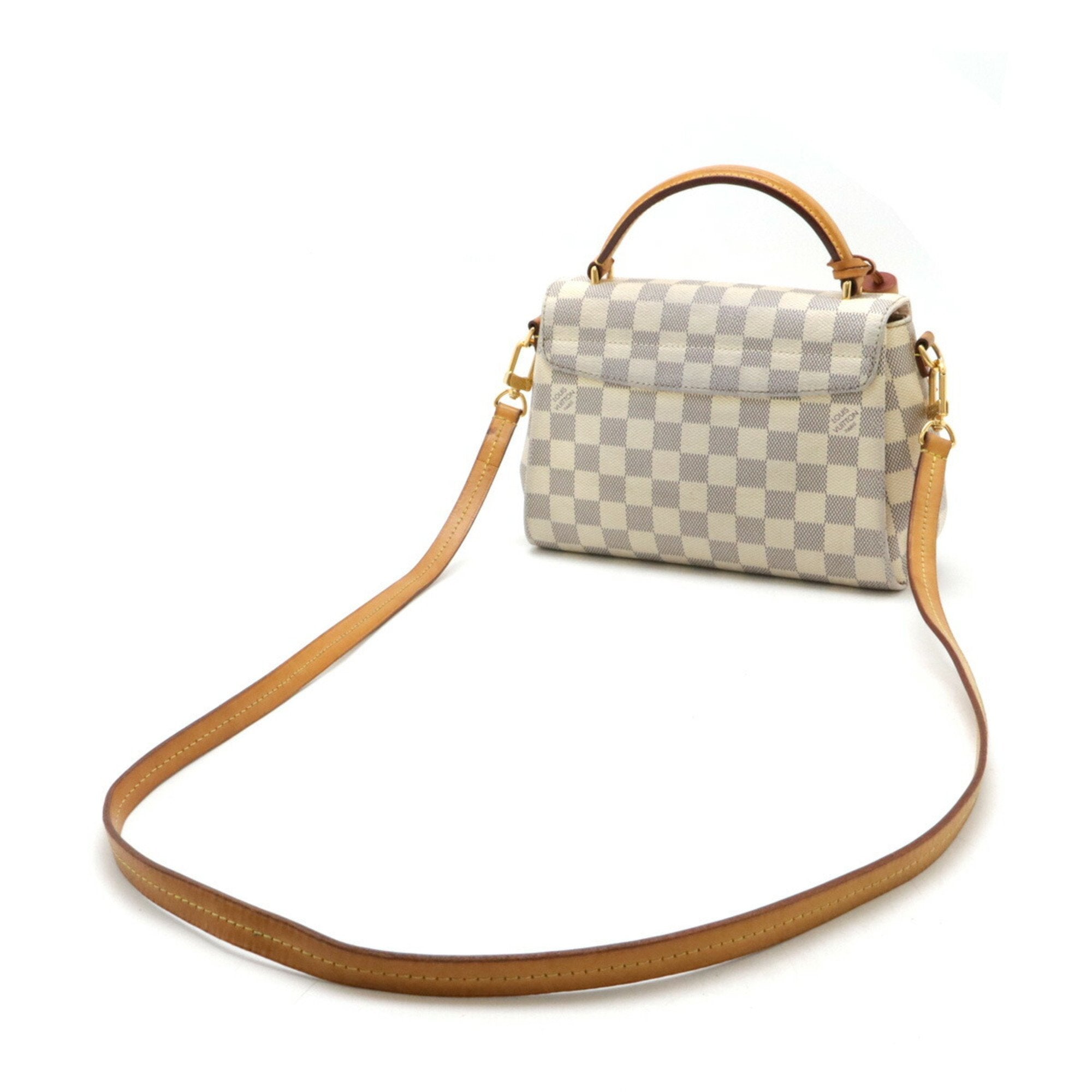 Louis Vuitton Ivory Pvc Handbag Shoulder Bag (Pre-Owned)