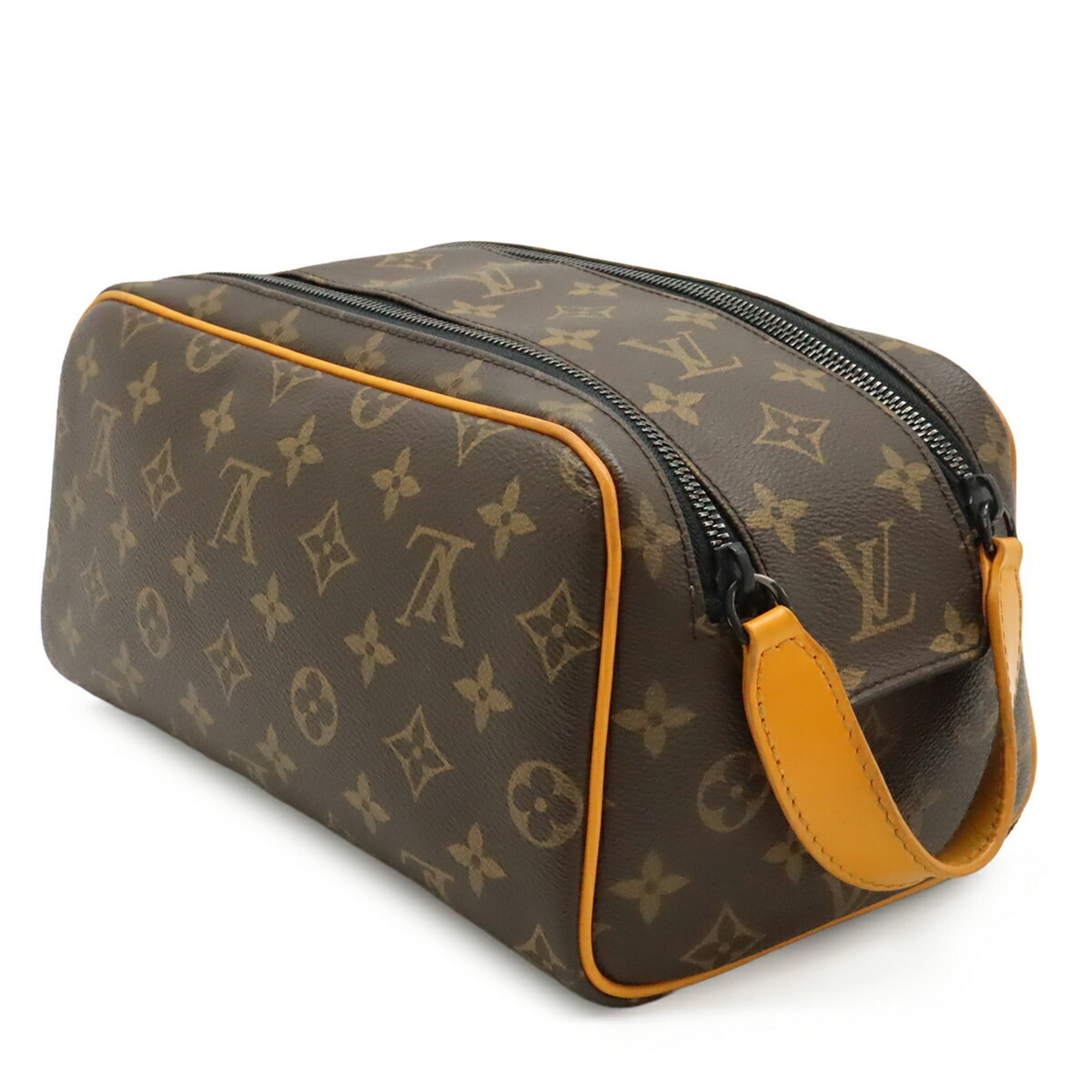 Louis Vuitton Monogram Macassar Monogram Macassar Saffron Yellow Clutch Bag Handbag (Pre-Owned)