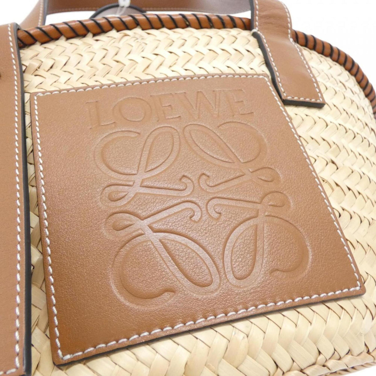Loewe Beige Raffia Handbag (Pre-Owned)
