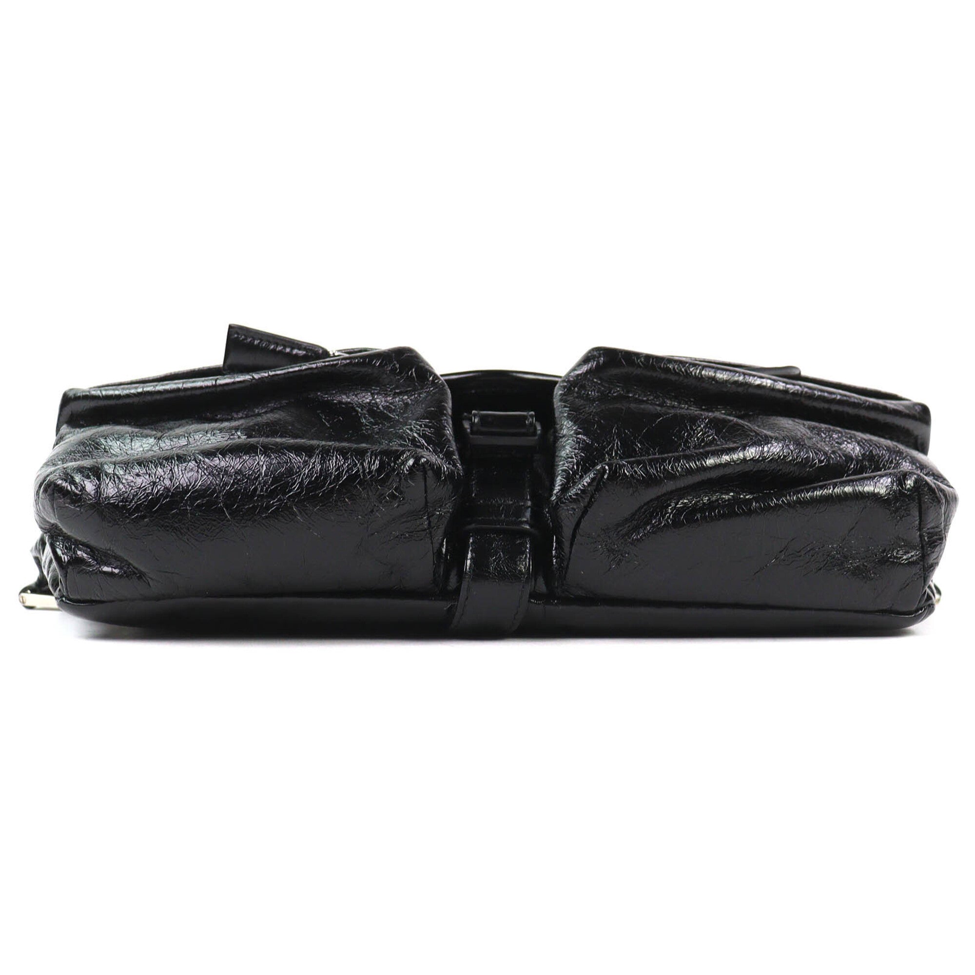 Prada Black Leather Shoulder Bag Sling Bag (Pre-Owned)