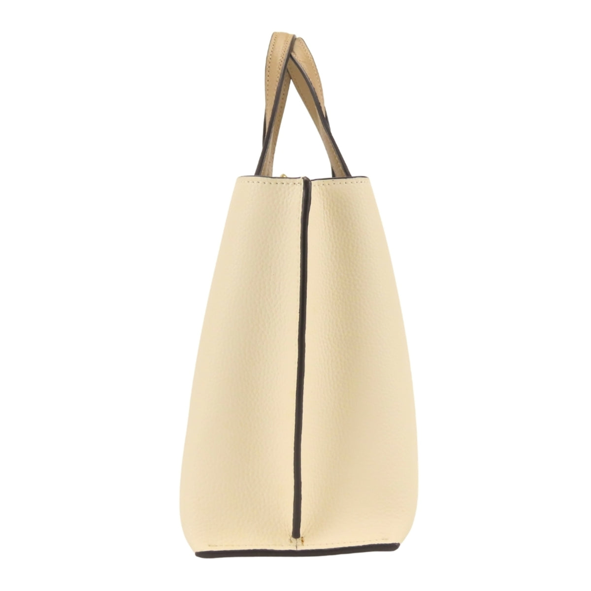 Coach Beige Brown Ivory Handbag (Pre-Owned)
