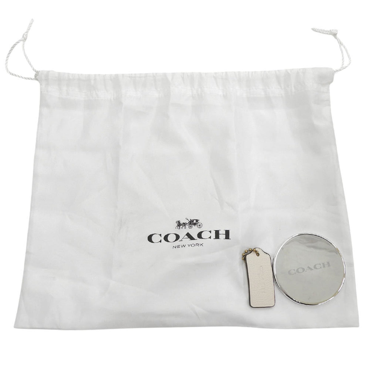 Coach White Leather Shoulder Bag (Pre-Owned)