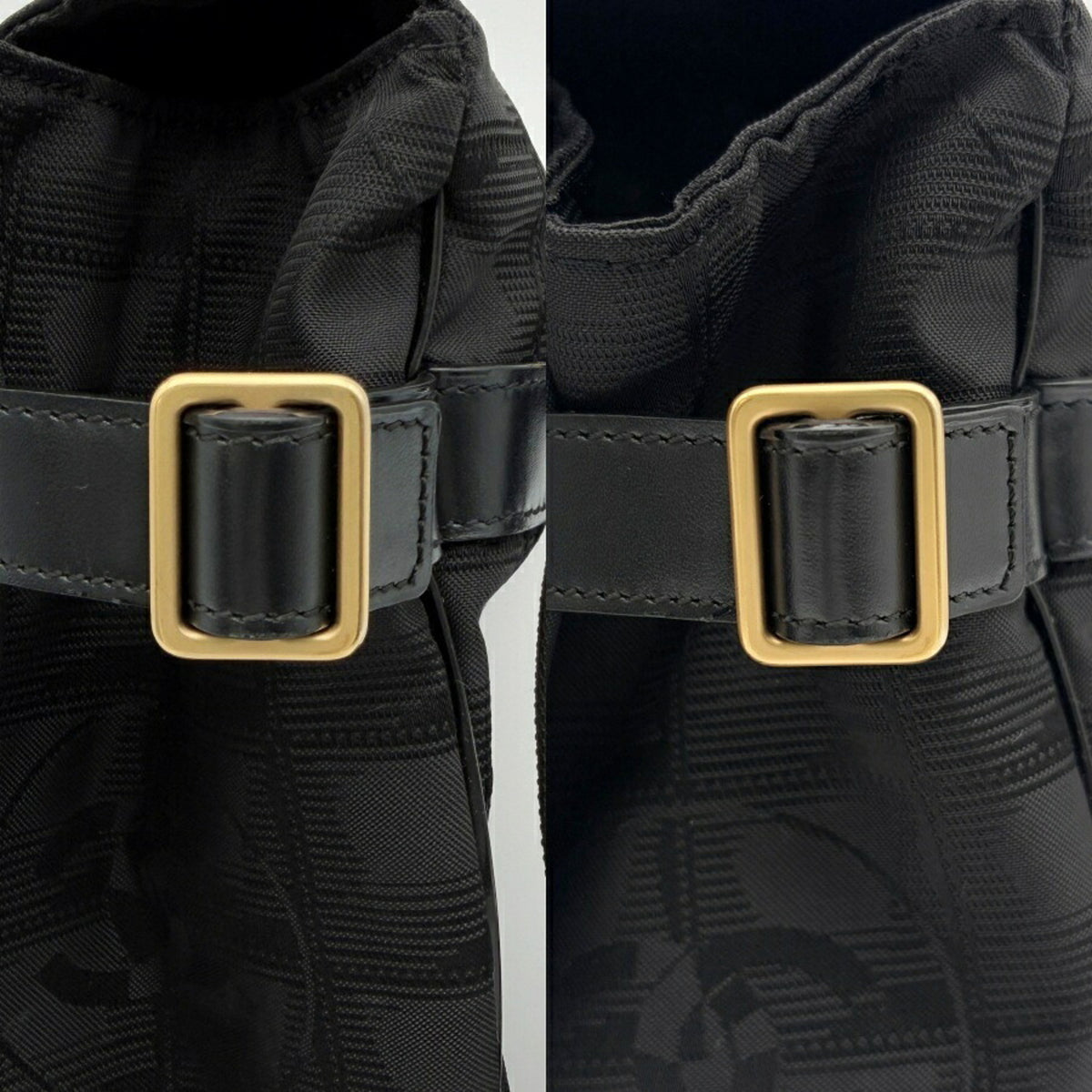 Chanel Black New Travel Line Nylon Jacquard Leather Messenger Bag (Pre-Owned)
