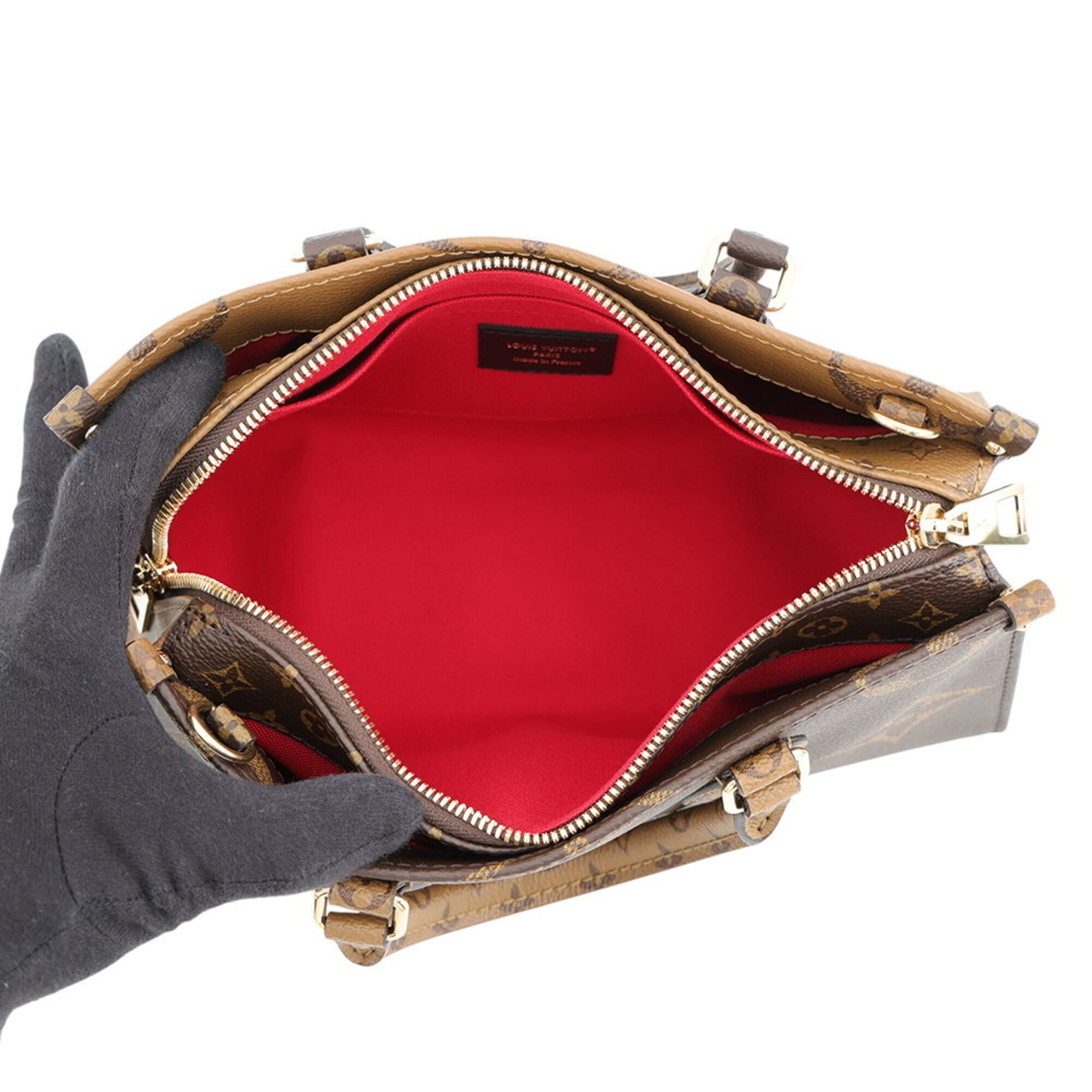 Louis Vuitton Monogram Reverse Red Color Monogram Reverse Handbag Shoulder Bag (Pre-Owned)