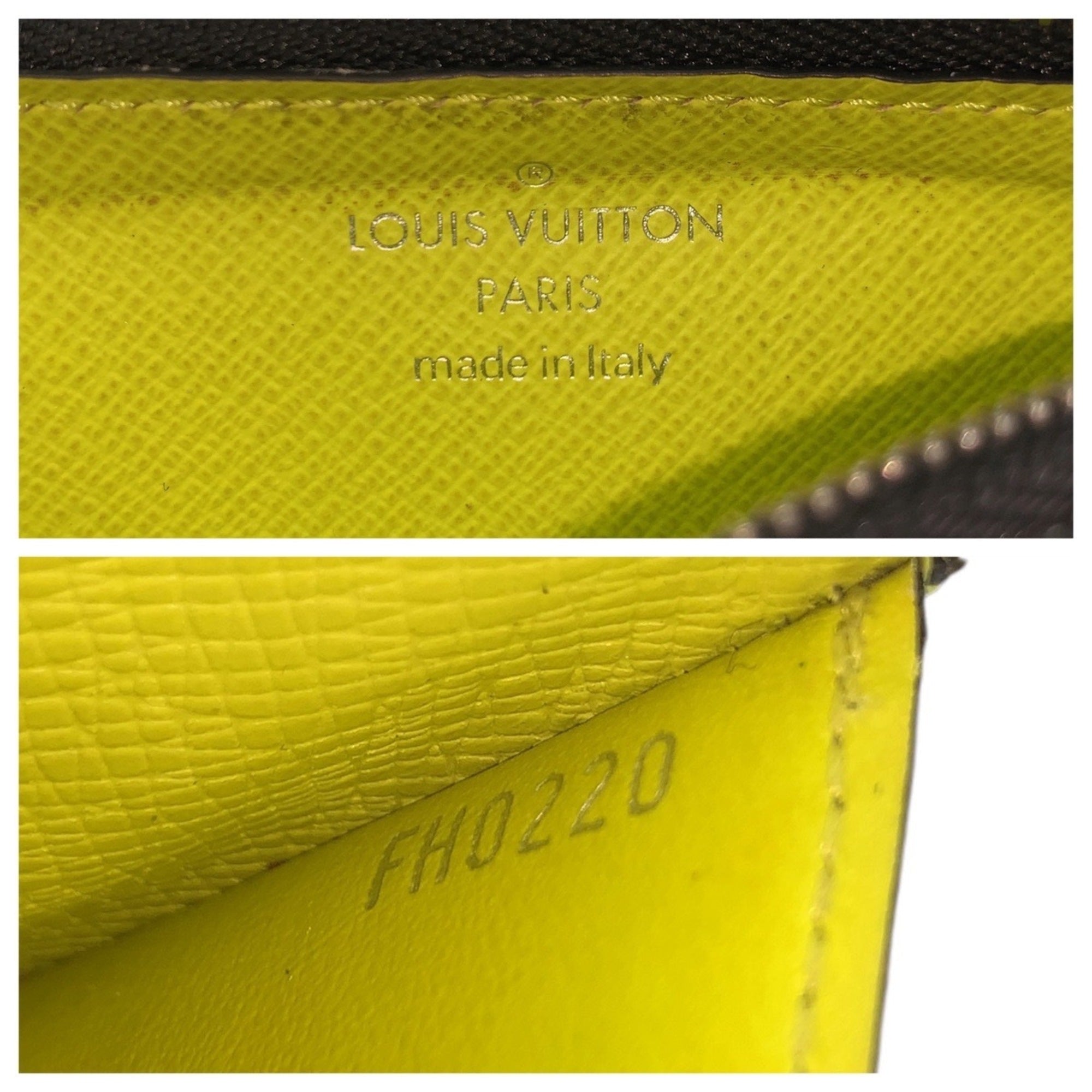 Louis Vuitton Jaune Yellow Pvc Coin Purse/Coin Case (Pre-Owned)