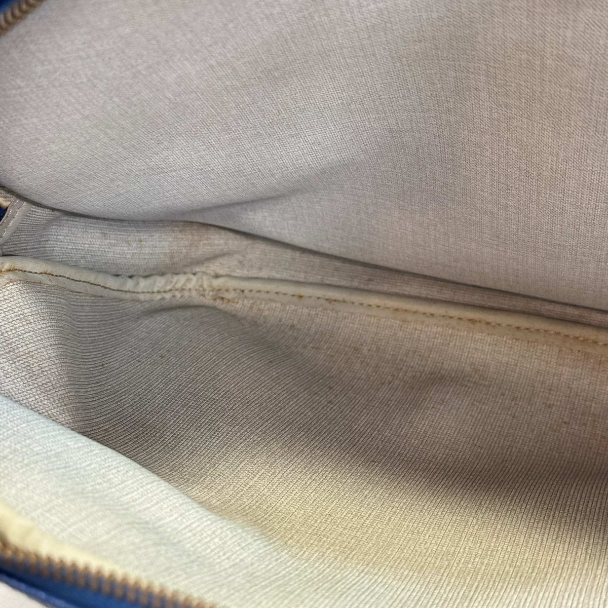 Louis Vuitton Blue Pvc Leather Messenger Bag Shoulder Bag (Pre-Owned)