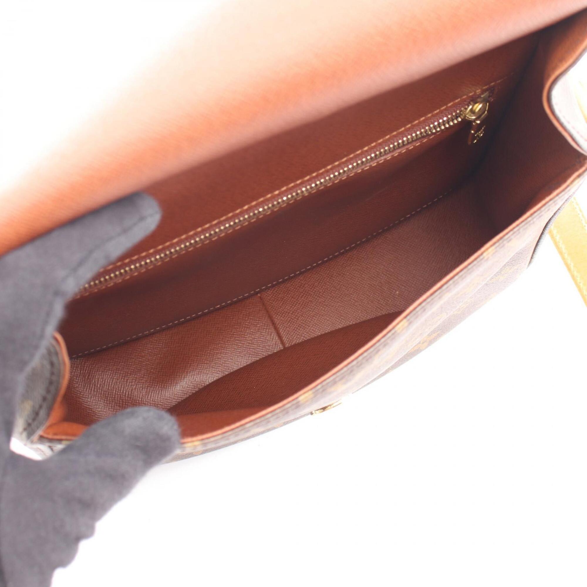 Louis Vuitton Brown Monogram Monogram Leather Handbag Shoulder Bag (Pre-Owned)