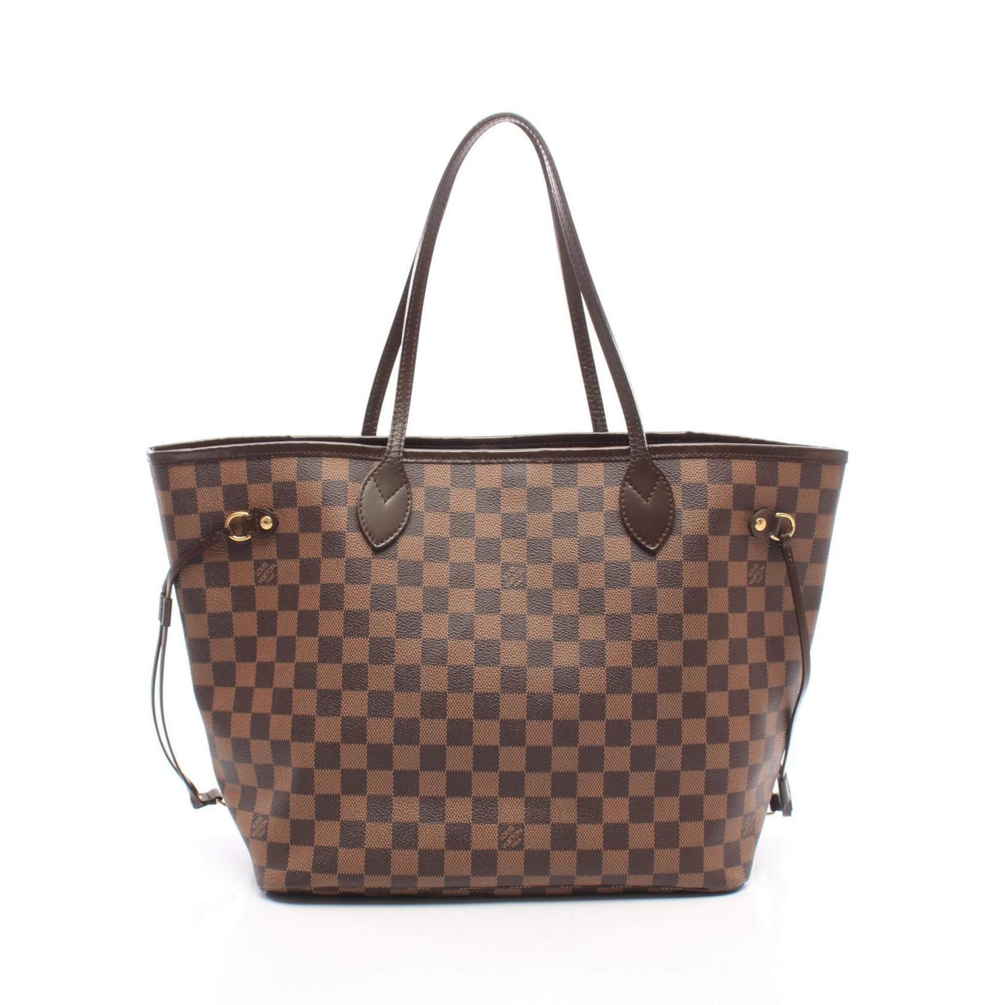 Louis Vuitton Brown Coated Canvas Leather Handbag Tote Bag (Pre-Owned)