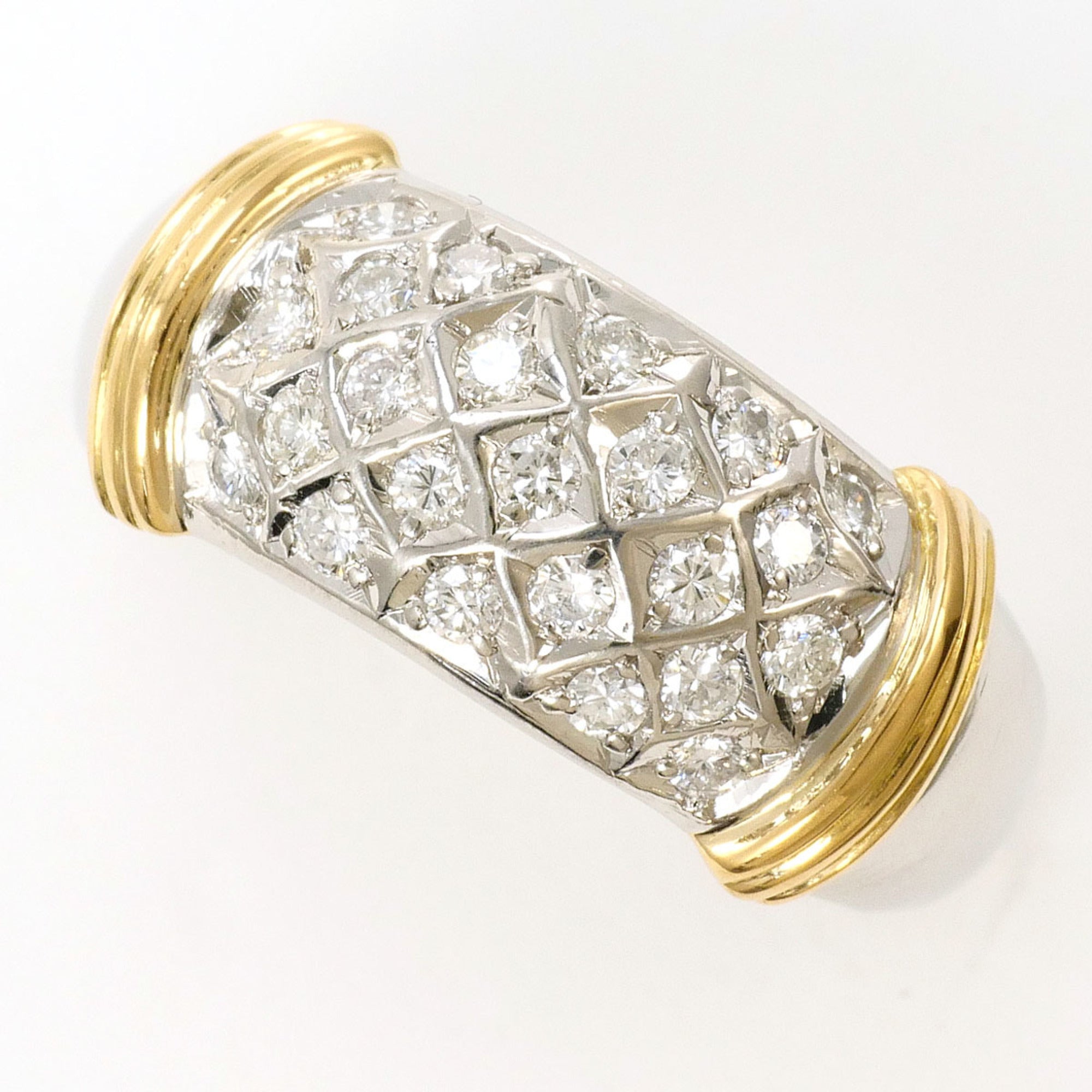 Unbranded Platinum Yellow Gold Yellow Gold (18K) Platinum 900 Band Ring (Pre-Owned)