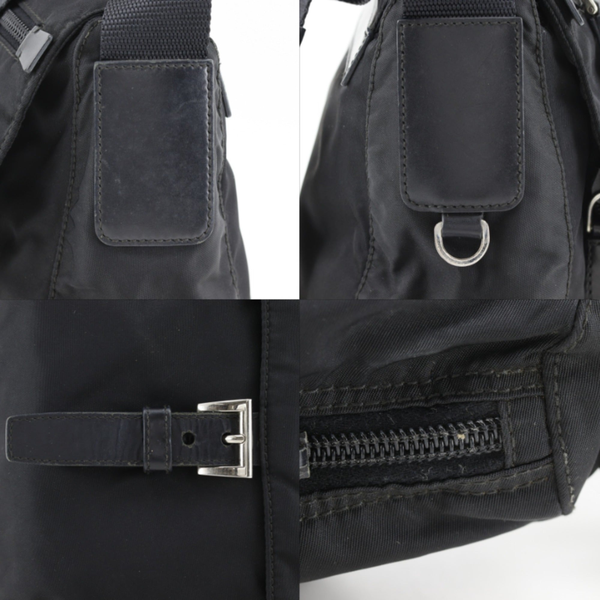 Prada Black Nylon Shoulder Bag (Pre-Owned)