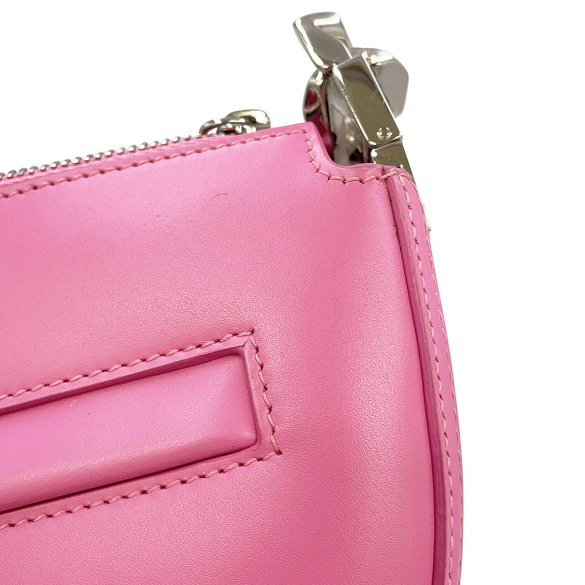 Burberry Pink Leather Handbag Shoulder Bag (Pre-Owned)
