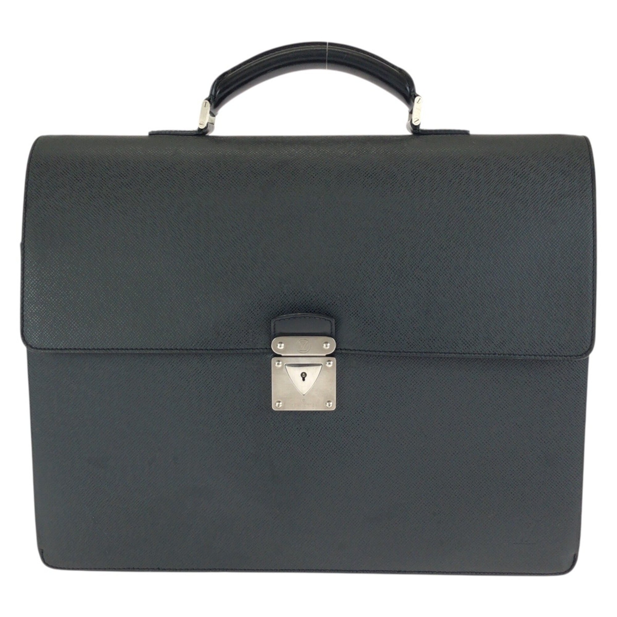 Louis Vuitton Black Taiga Leather Briefcase (Pre-Owned)