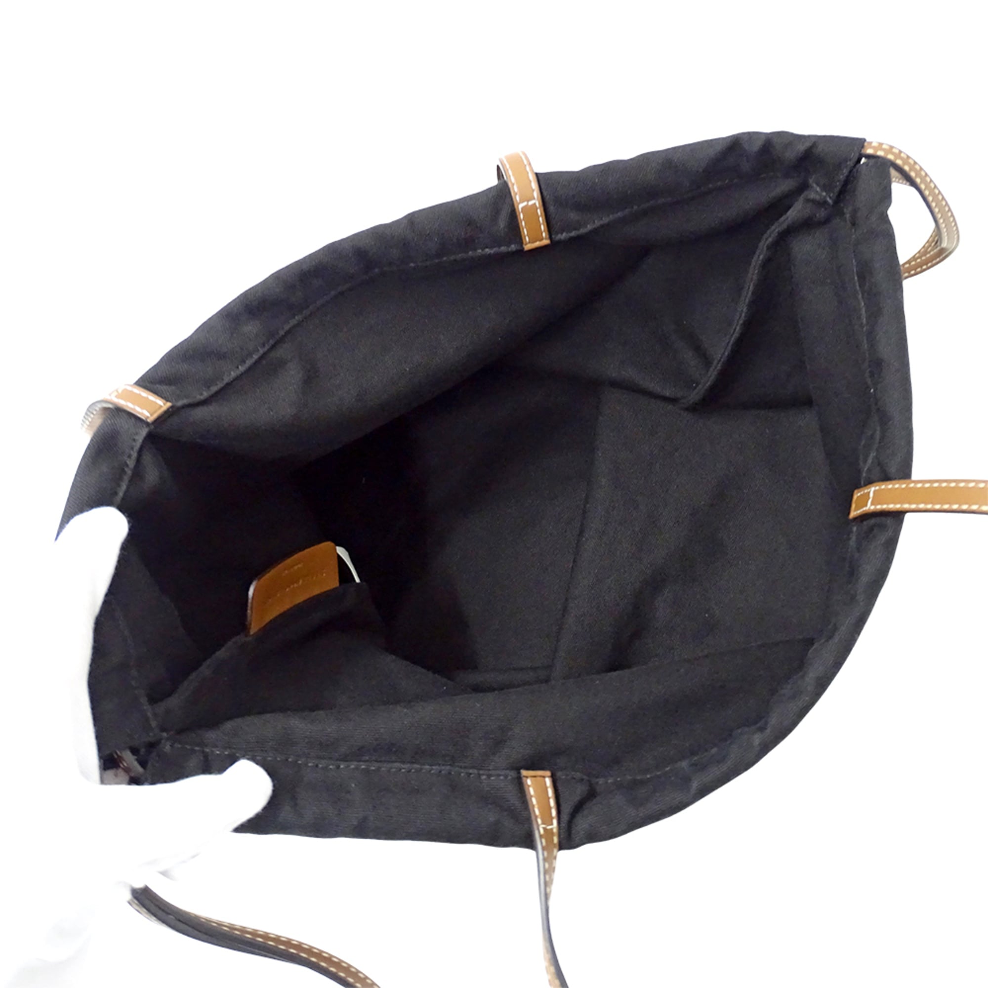 Stella Mccartney Black Canvas Handbag Tote Bag (Pre-Owned)