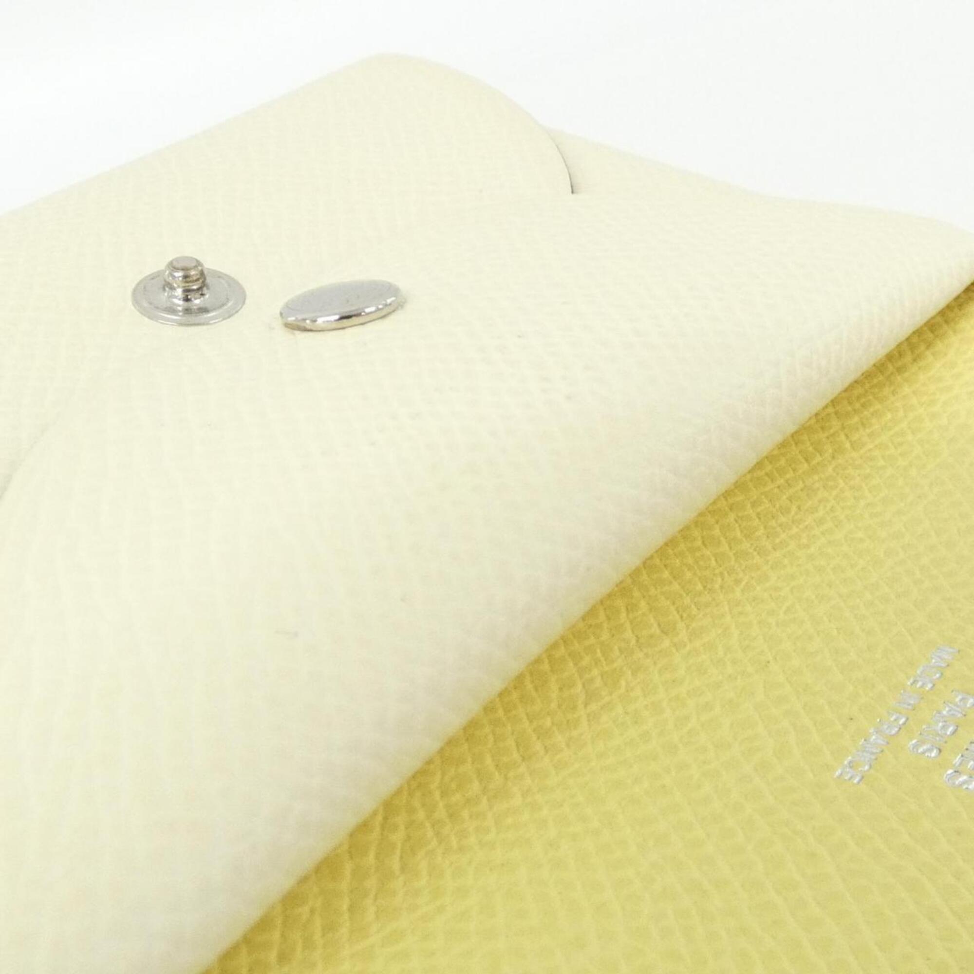 Hermes White Epsom Leather Coin Purse/Coin Case (Pre-Owned)