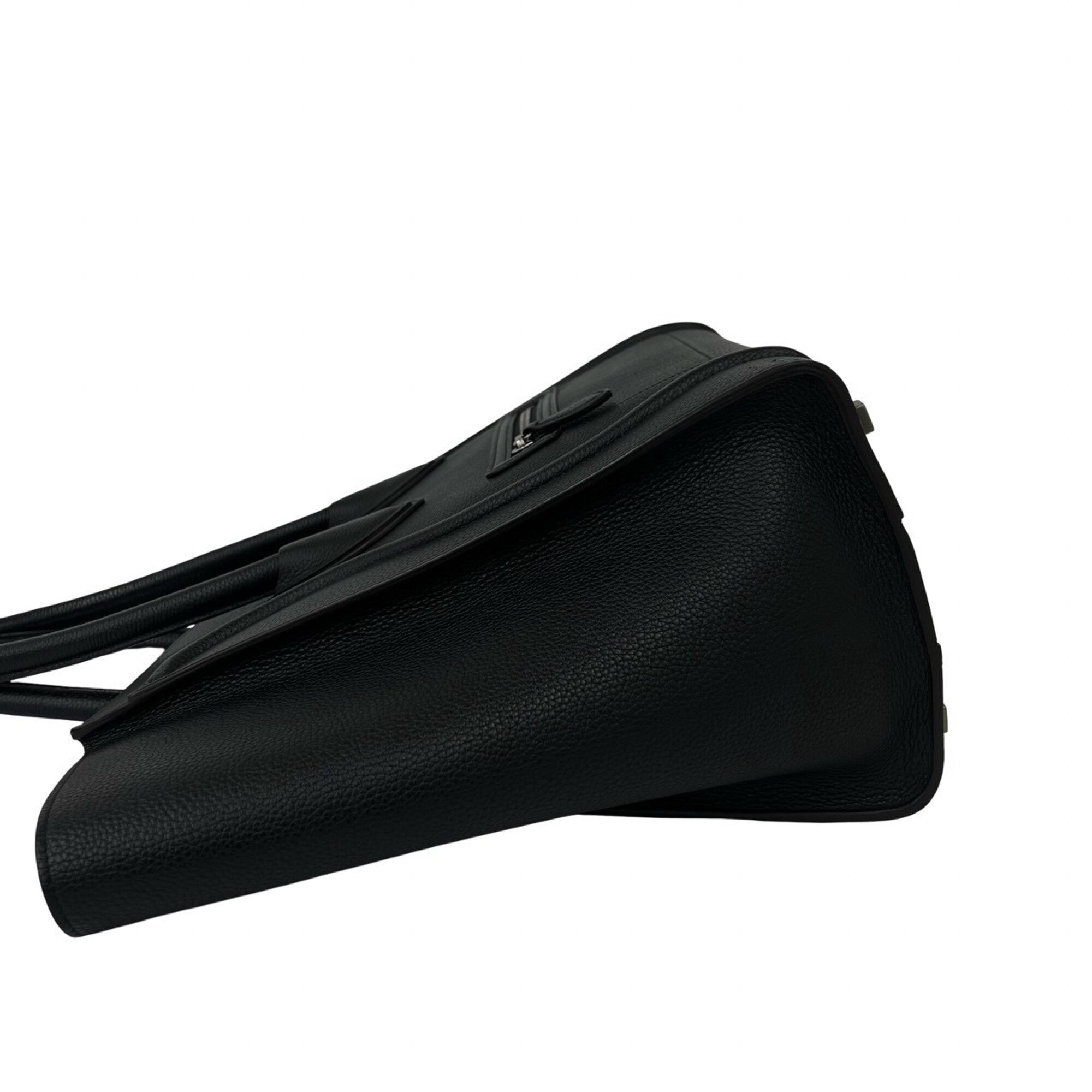 Celine Black Leather Handbag Tote Bag (Pre-Owned)