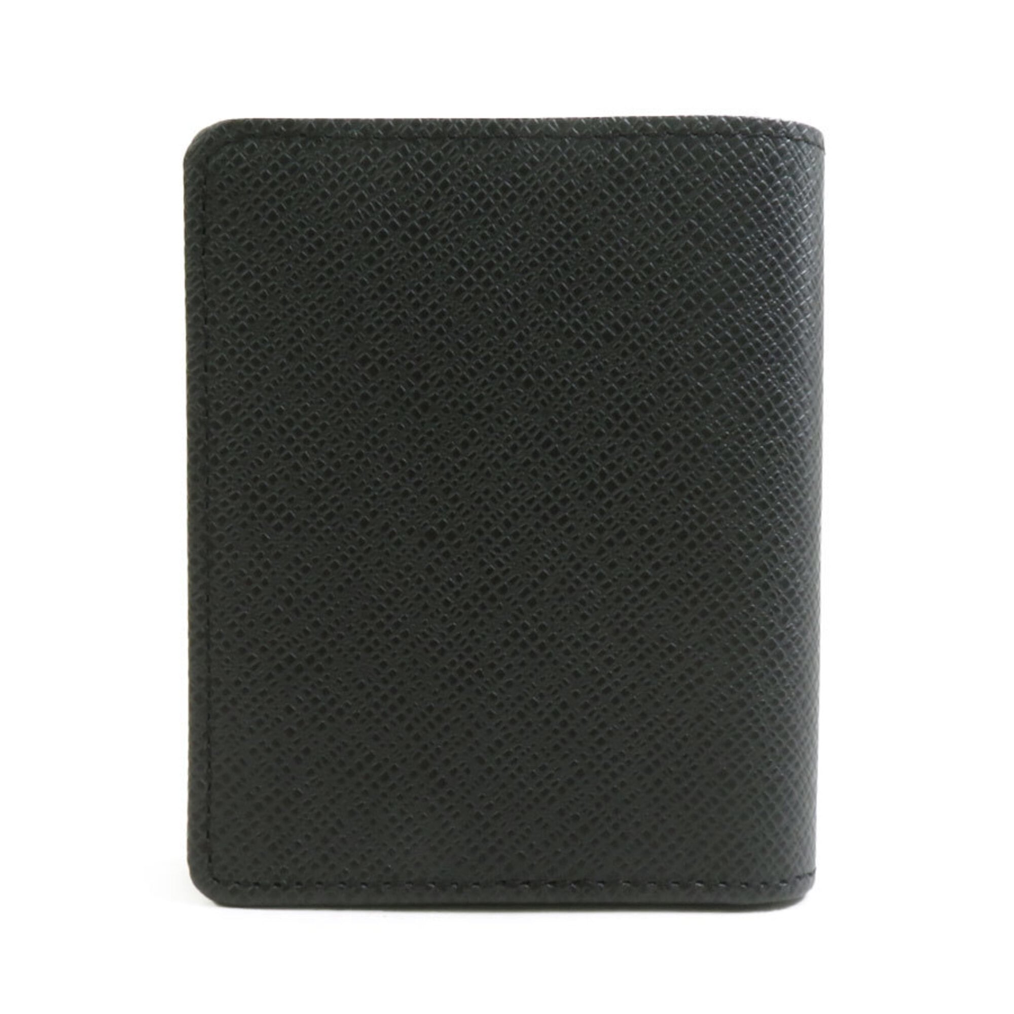 Louis Vuitton Black Taiga Leather Wallet (Bi-Fold) (Pre-Owned)