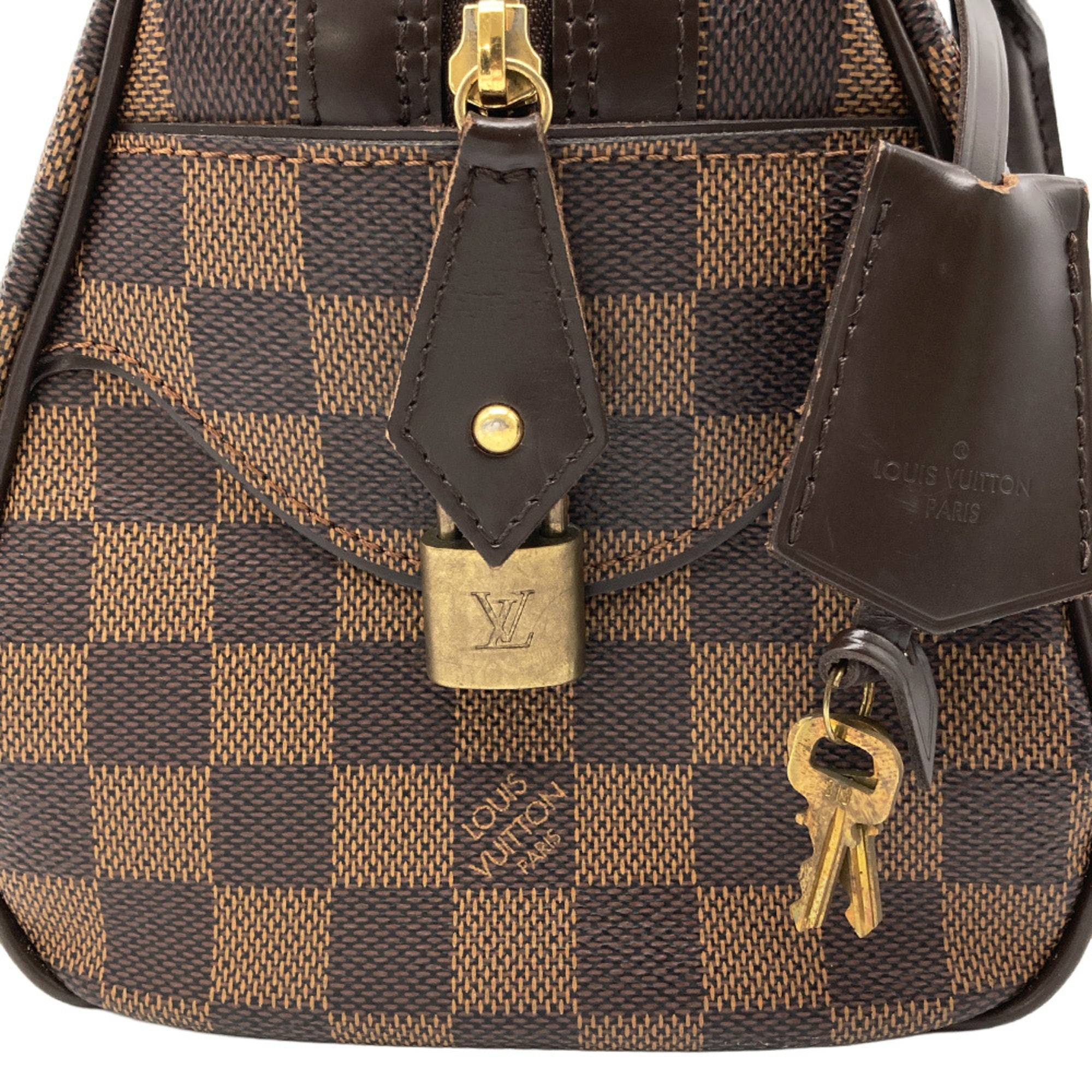 Louis Vuitton Brown Damier Canvas Handbag (Pre-Owned)