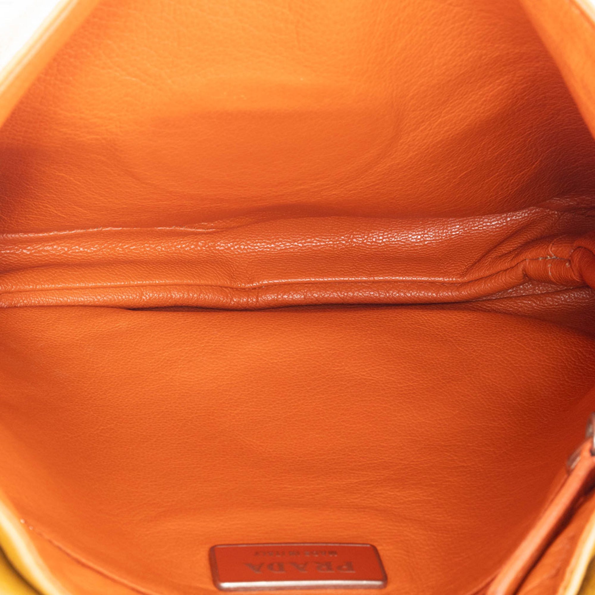 Prada Camel Leather Shoulder Bag (Pre-Owned)