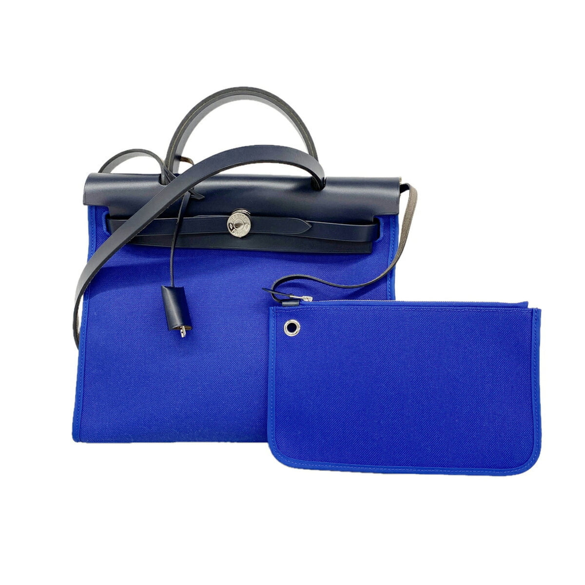 Hermes Black Blue Handbag (Pre-Owned)
