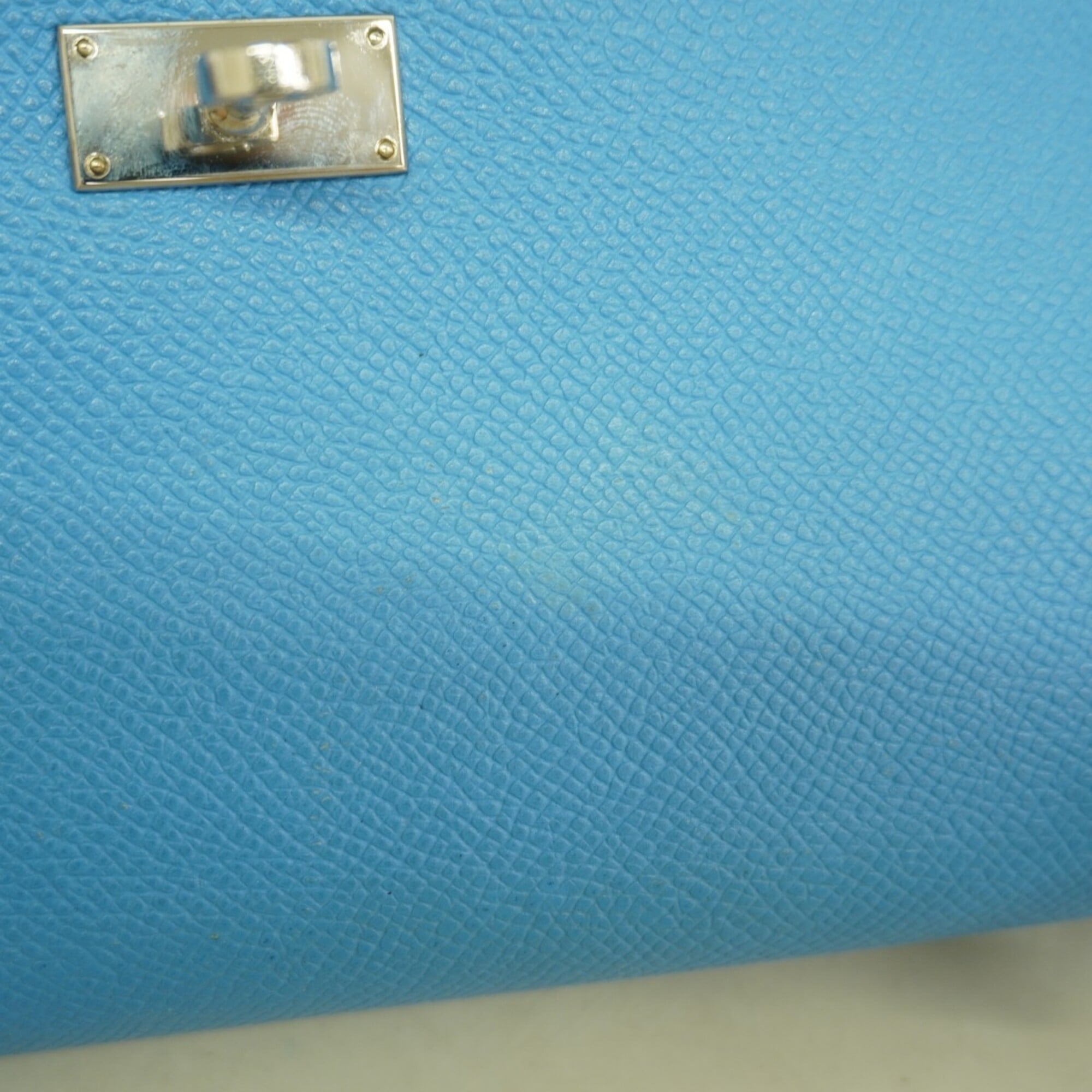 Hermes Azur Epsom Leather Long Wallet (Bi-Fold) (Pre-Owned)