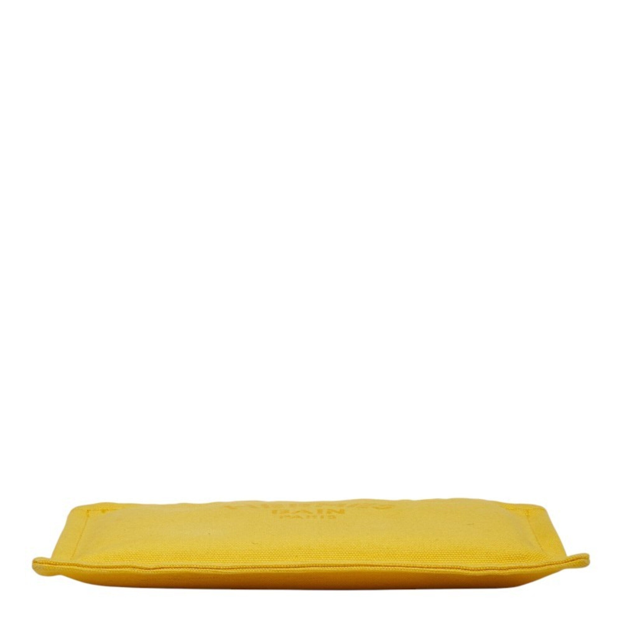 Hermes Yellow Cotton Handbag Pouch (Pre-Owned)