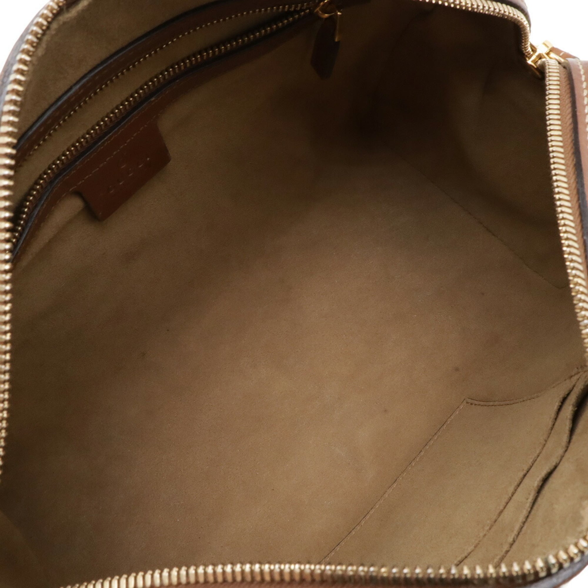 Gucci Beige Brown Gg Supreme Canvas Pvc Coated Canvas Leather Handbag Shoulder Bag (Pre-Owned)