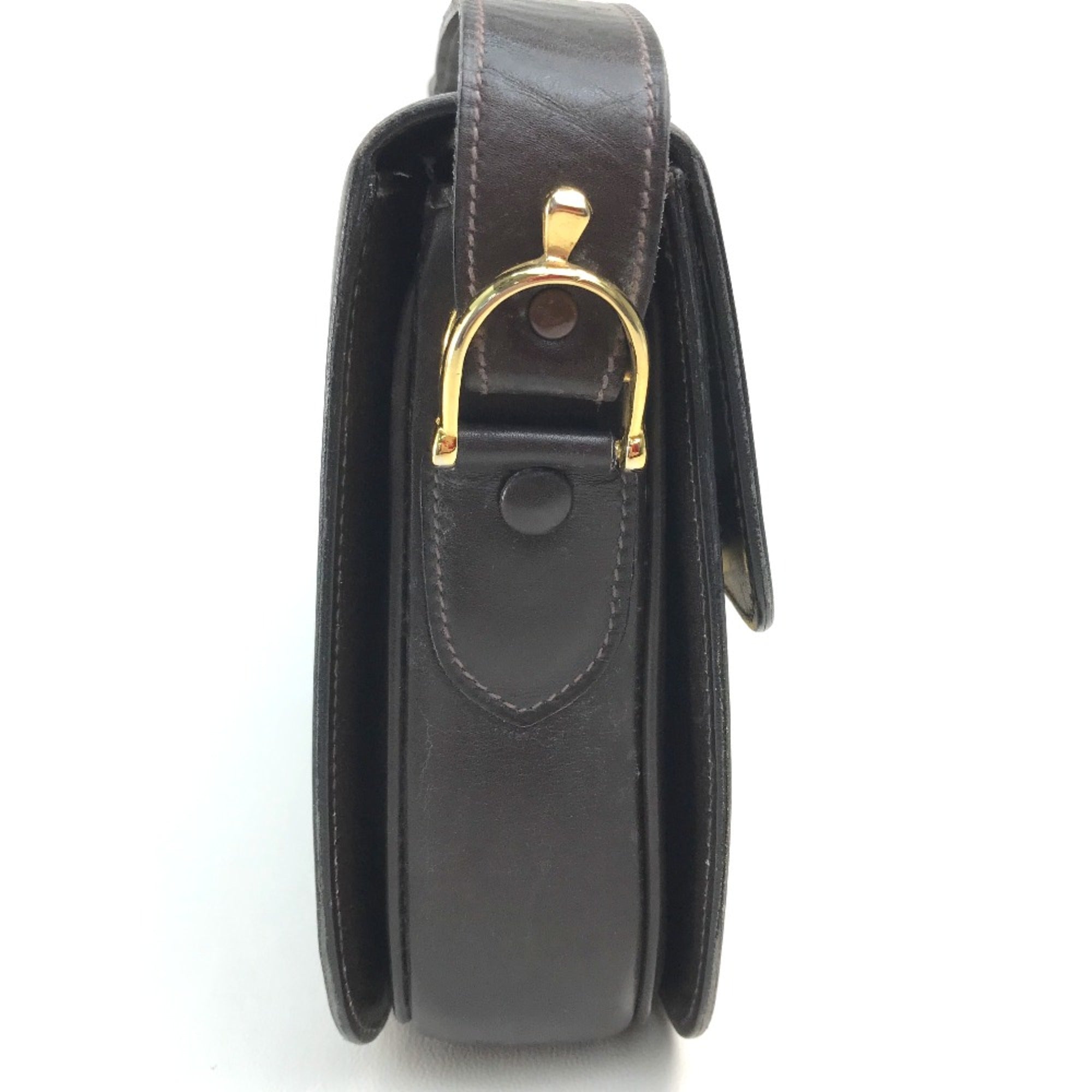 Celine Brown Leather Shoulder Bag (Pre-Owned)