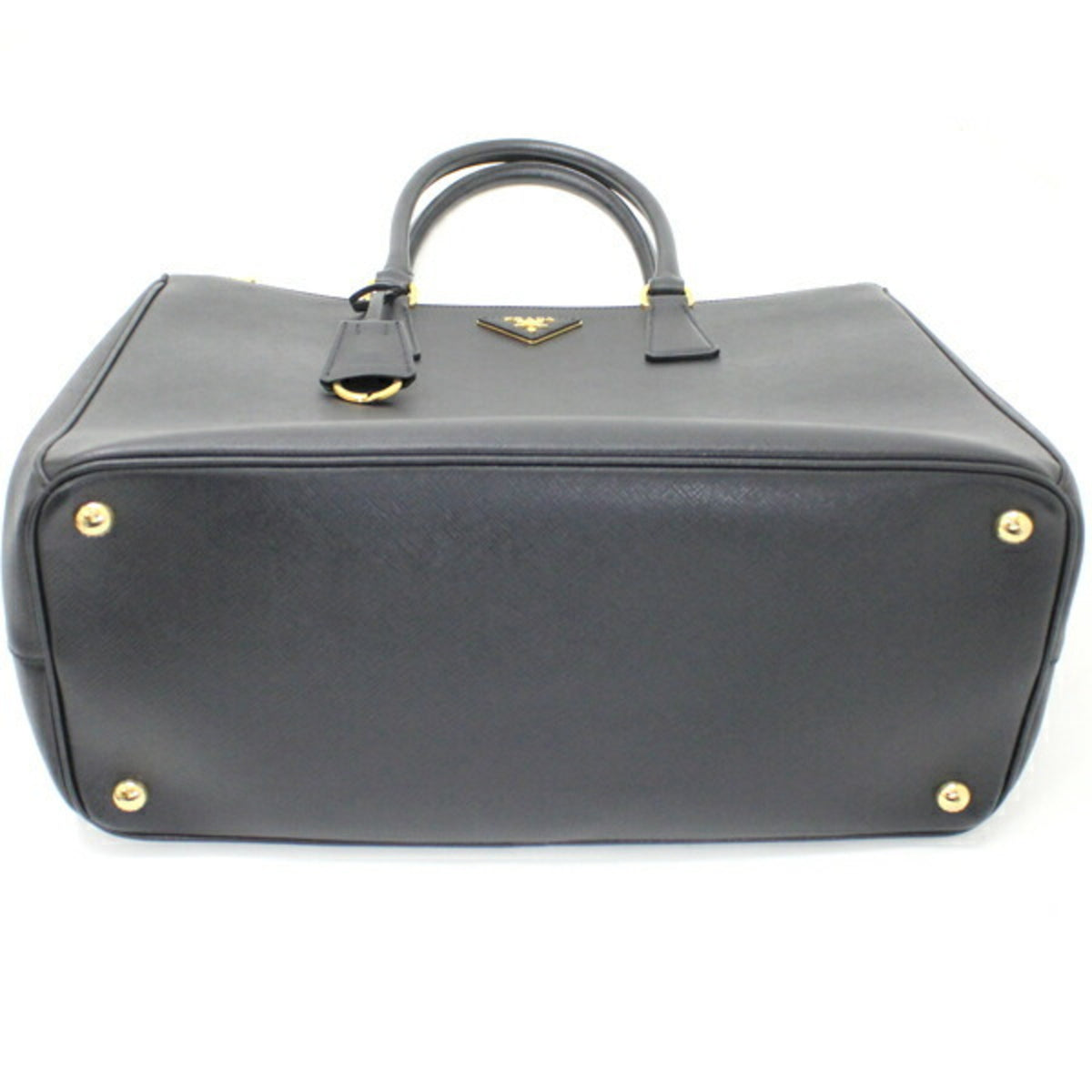 Prada Black Nero Saffiano Lux Handbag Shoulder Bag Tote Bag (Pre-Owned)