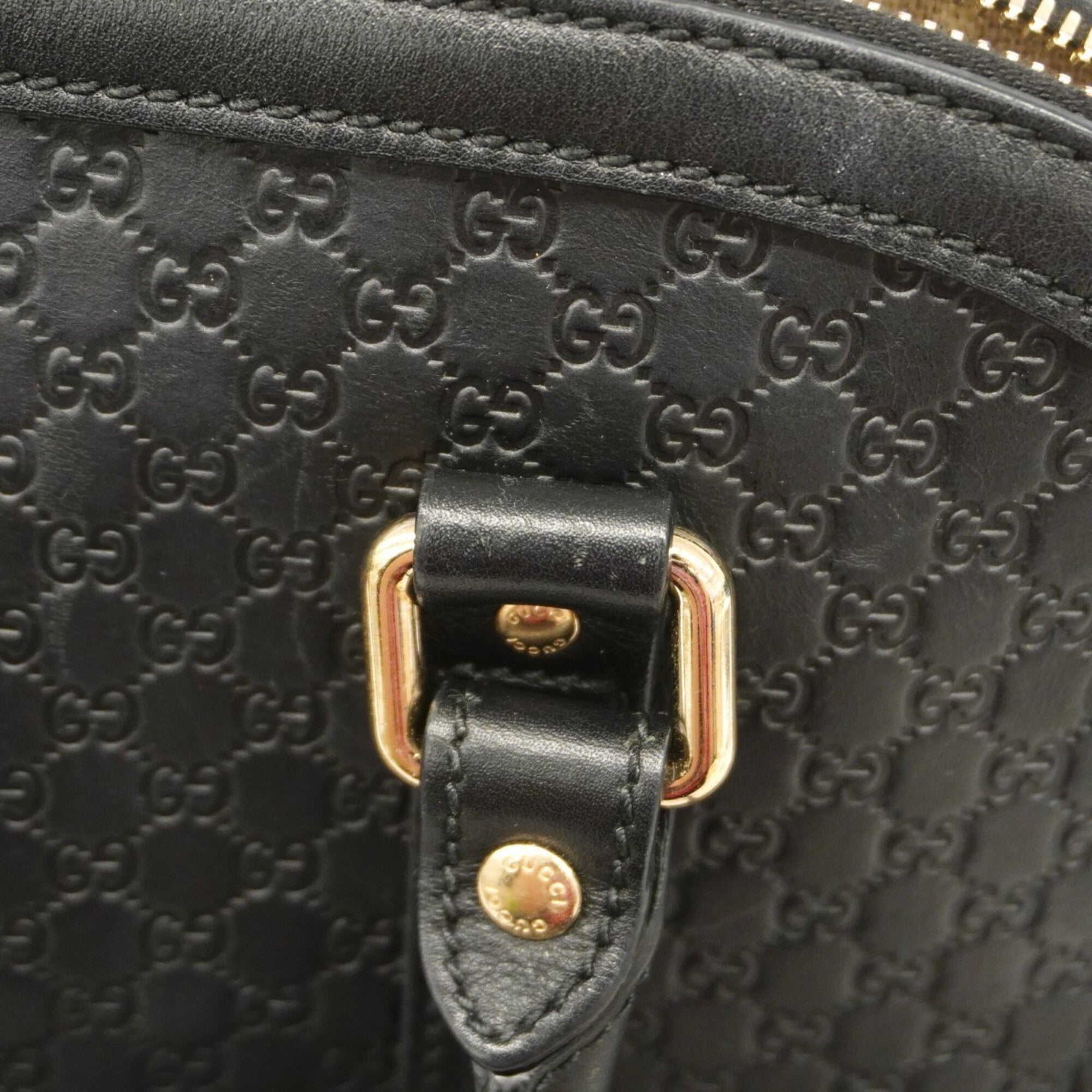 Gucci Black Leather Handbag (Pre-Owned)