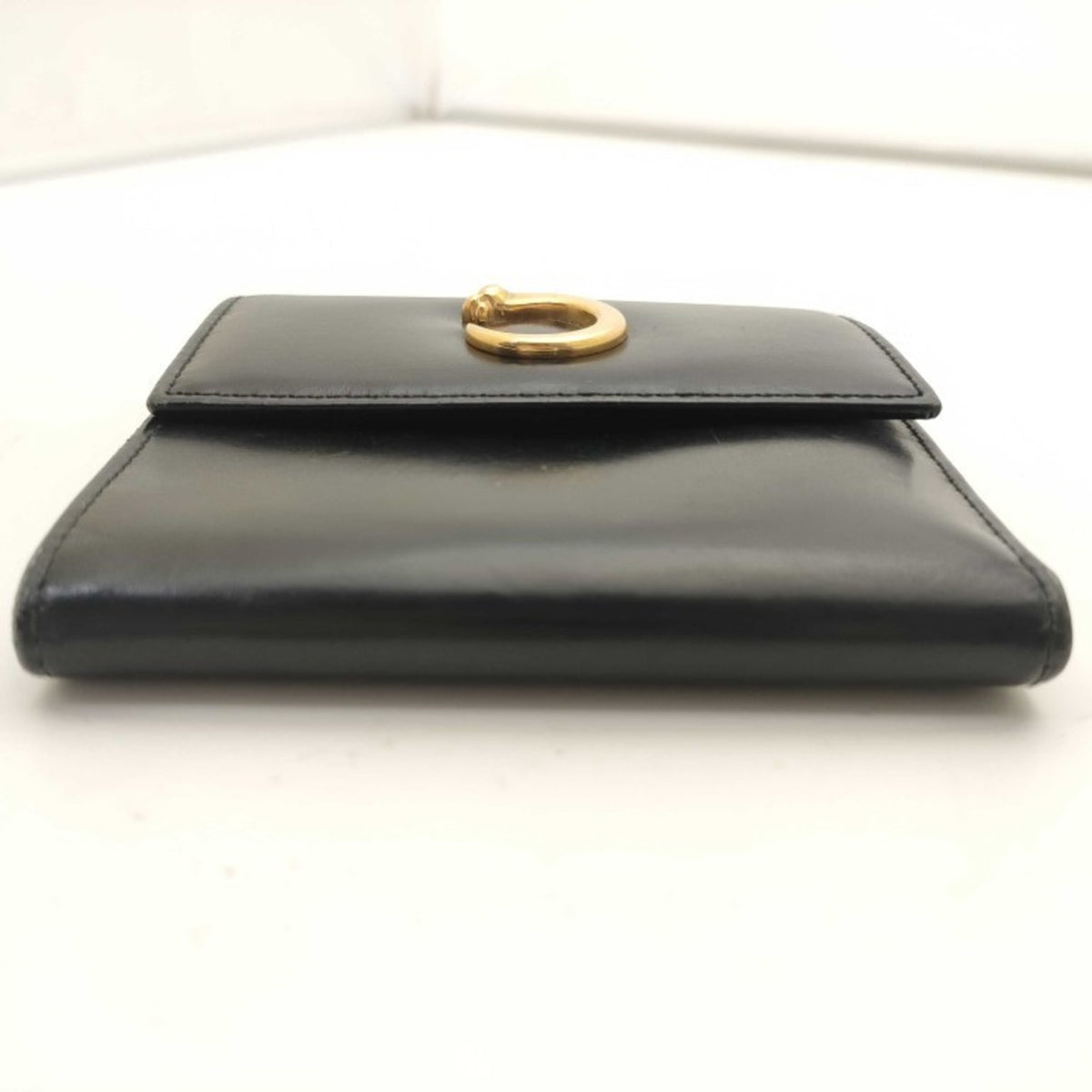 Cartier Black Leather Wallet (Tri-Fold) (Pre-Owned)