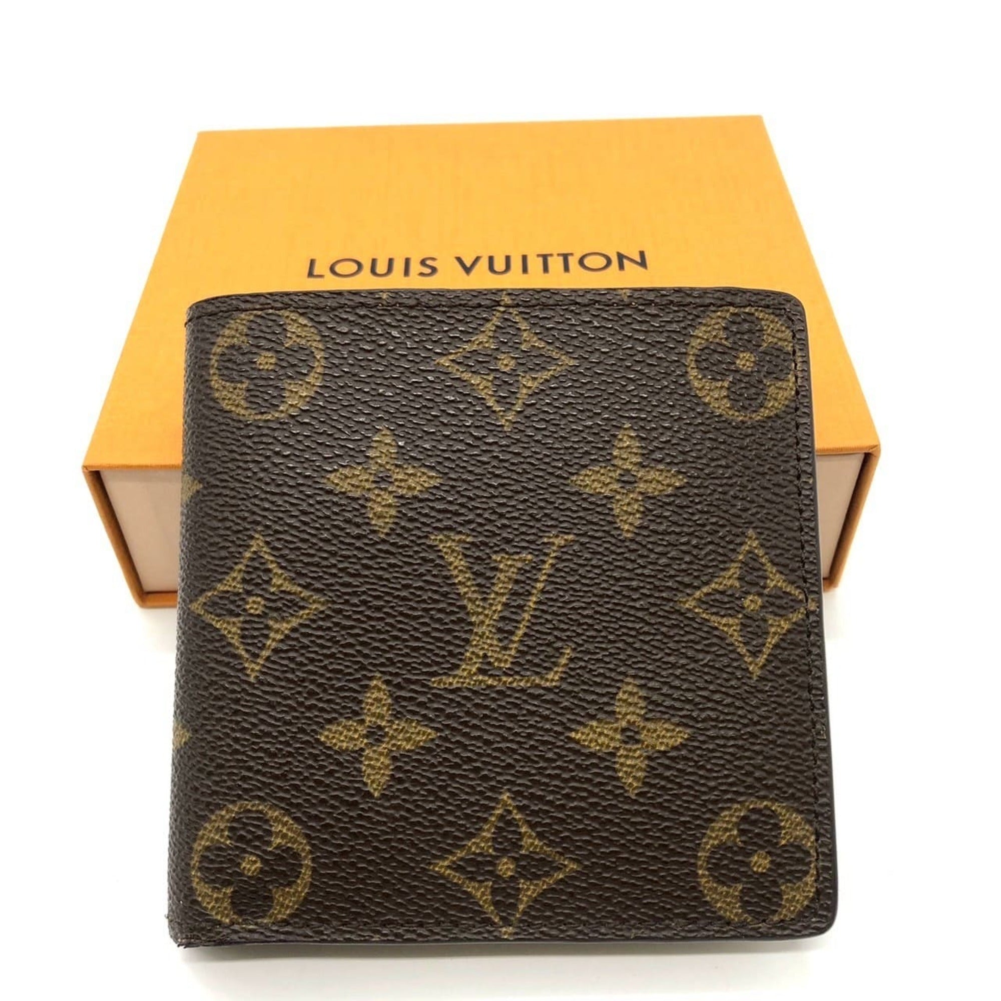 Louis Vuitton Brown Monogram Canvas Wallet (Bi-Fold) (Pre-Owned)
