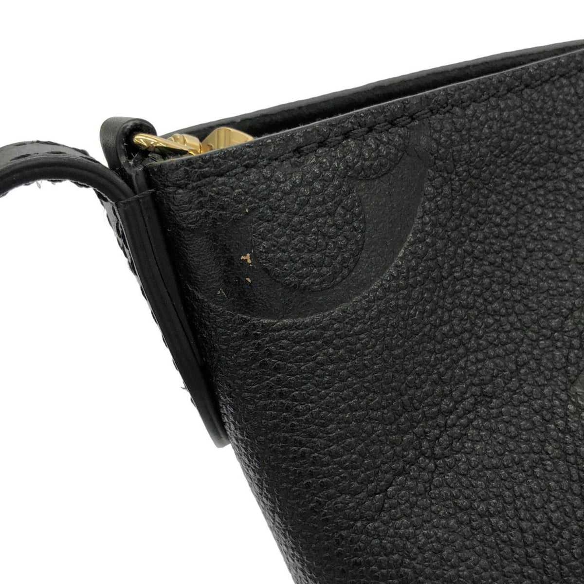 Louis Vuitton Black Leather Handbag (Pre-Owned)