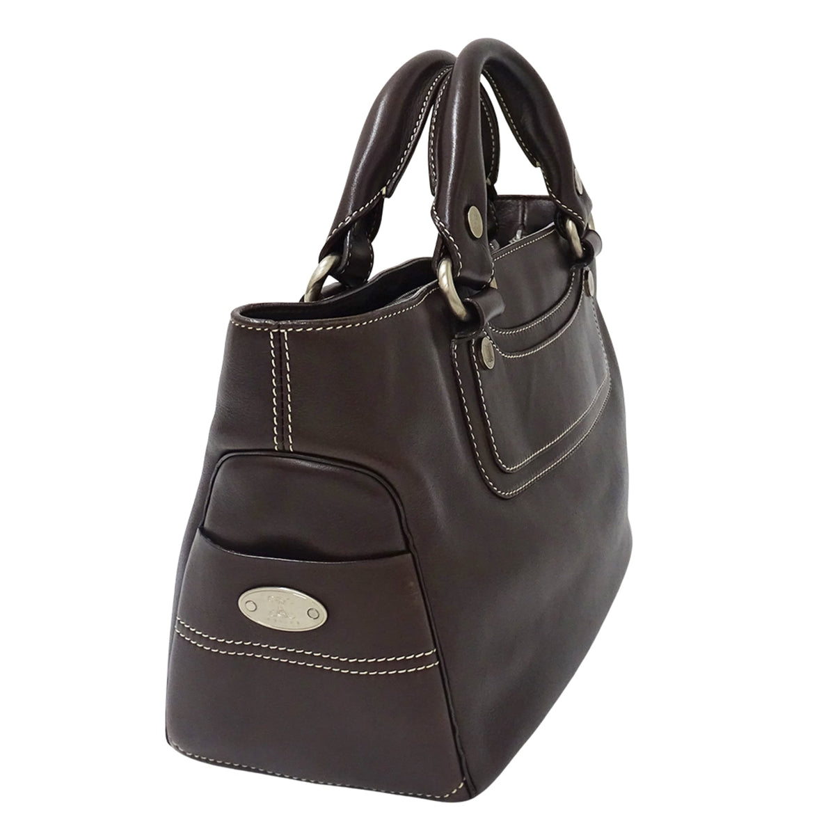 Celine Dark Brown Leather Handbag (Pre-Owned)