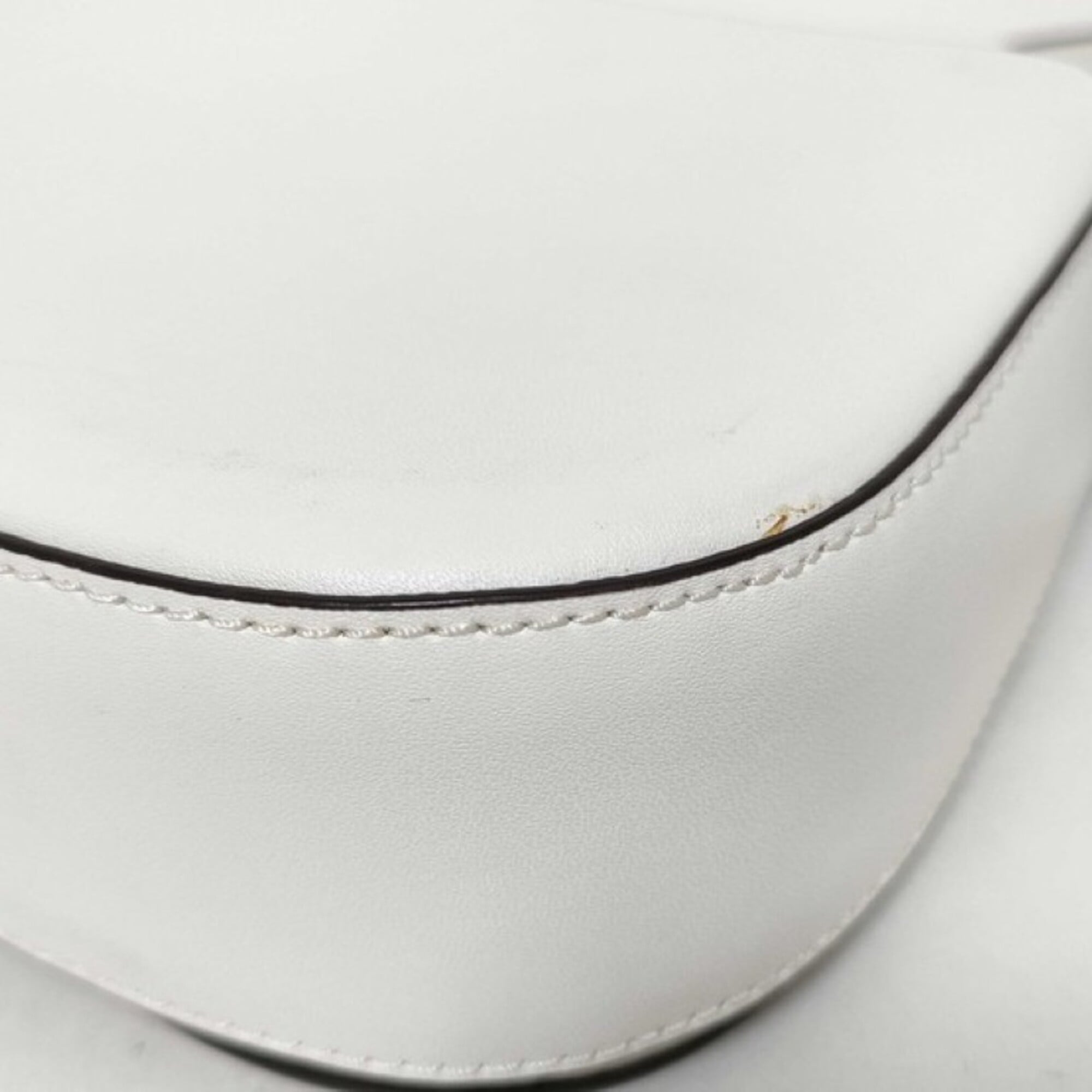 Kate Spade White Leather Shoulder Bag (Pre-Owned)