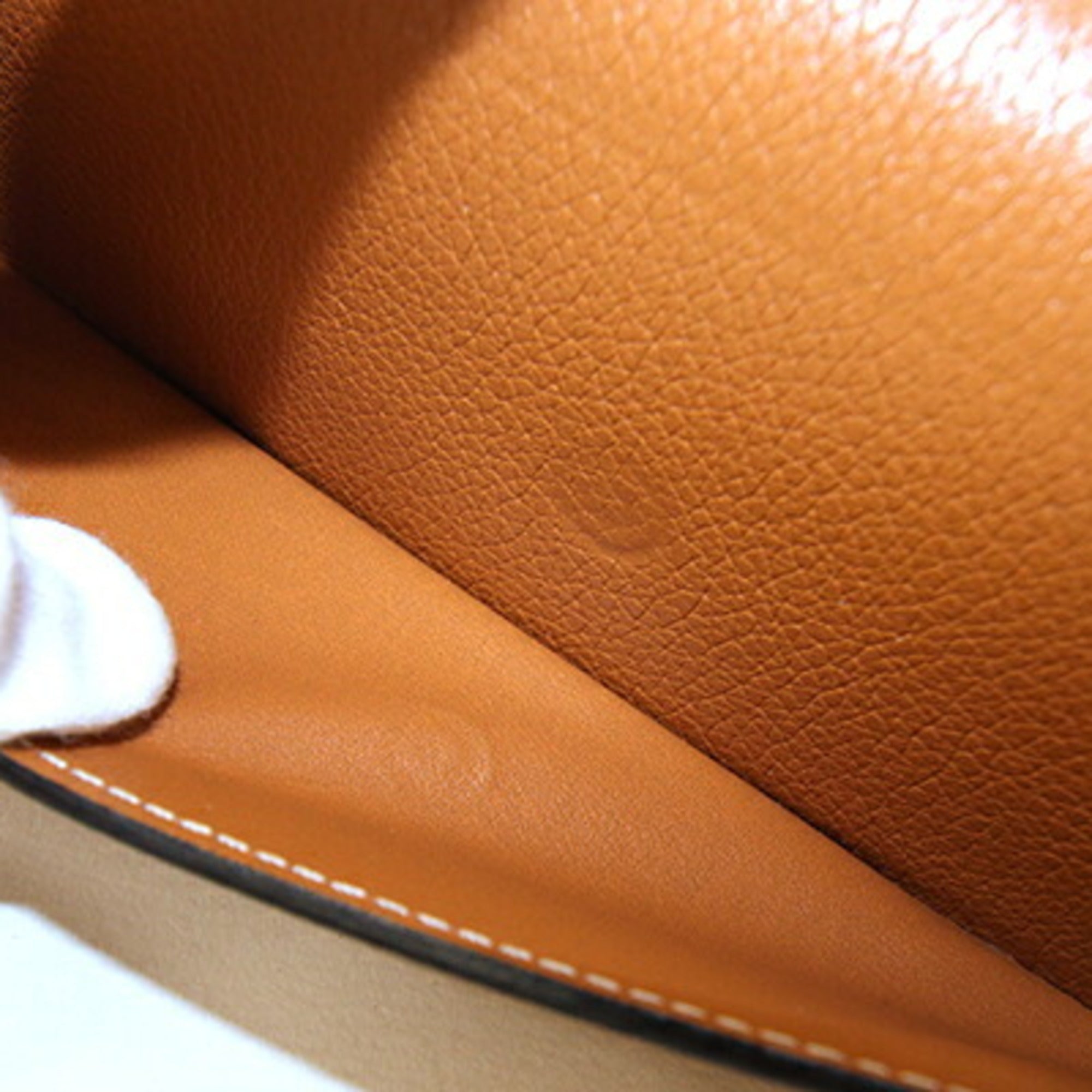 Cartier C De Cartier Brown Leather Long Wallet (Bi-Fold) (Pre-Owned)