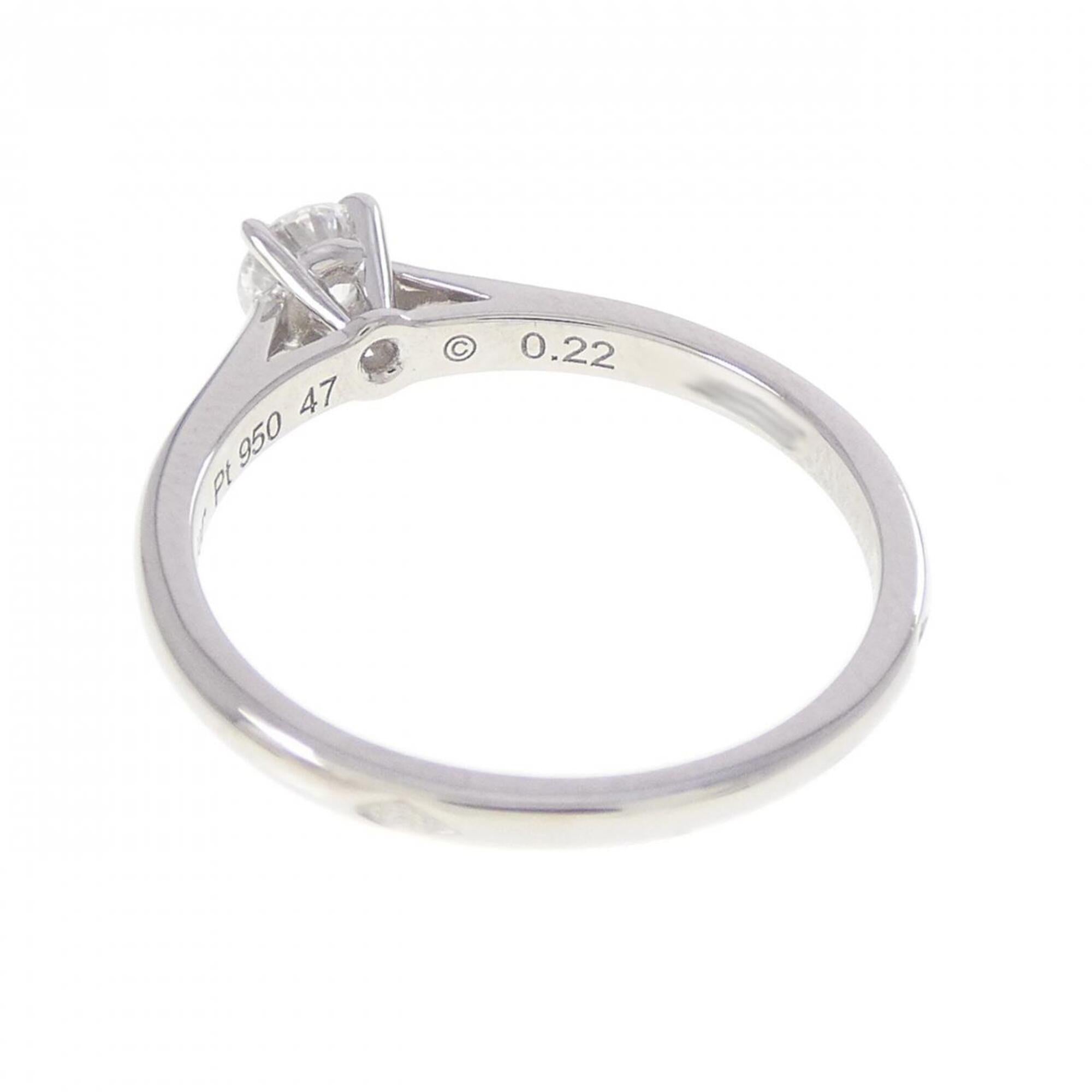 Cartier Platinum Platinum 950 Band Ring (Pre-Owned)