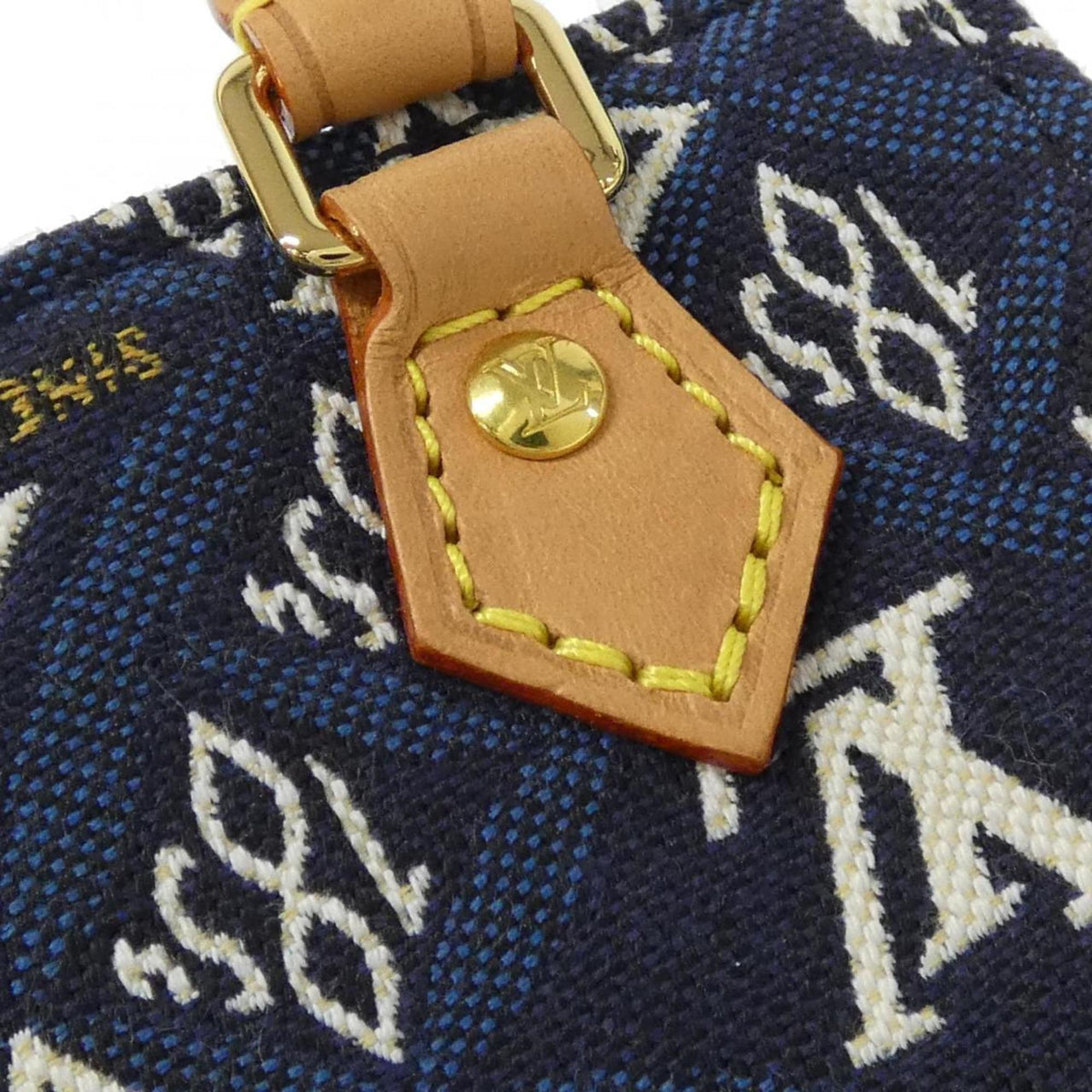 Louis Vuitton Blue Navy Jacquard Handbag (Pre-Owned)
