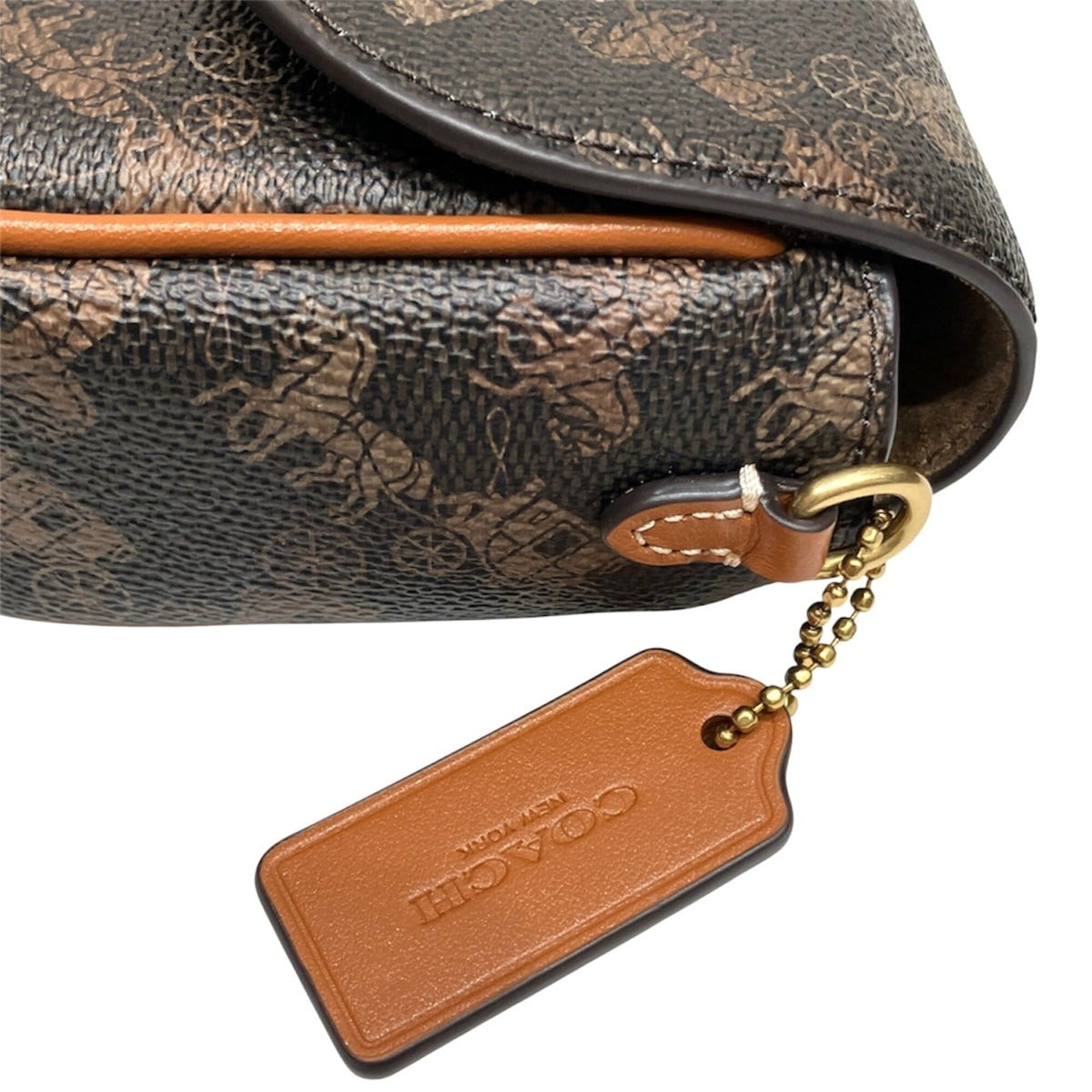 Coach Brown Pvc Leather Shoulder Bag (Pre-Owned)