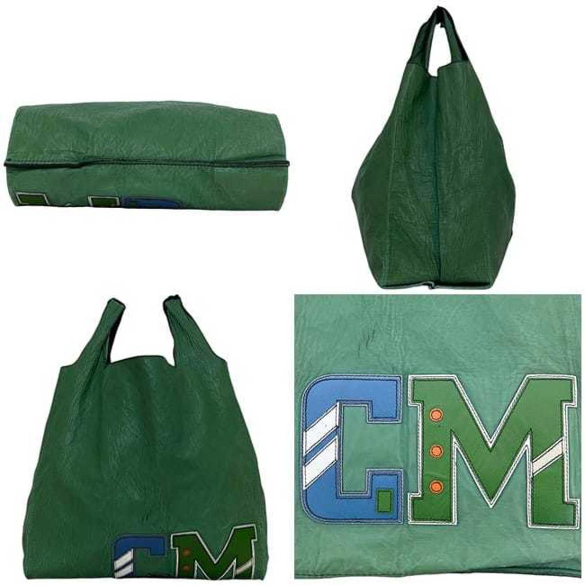 Prada Green Leather Eco-Bag Tote Bag (Pre-Owned)