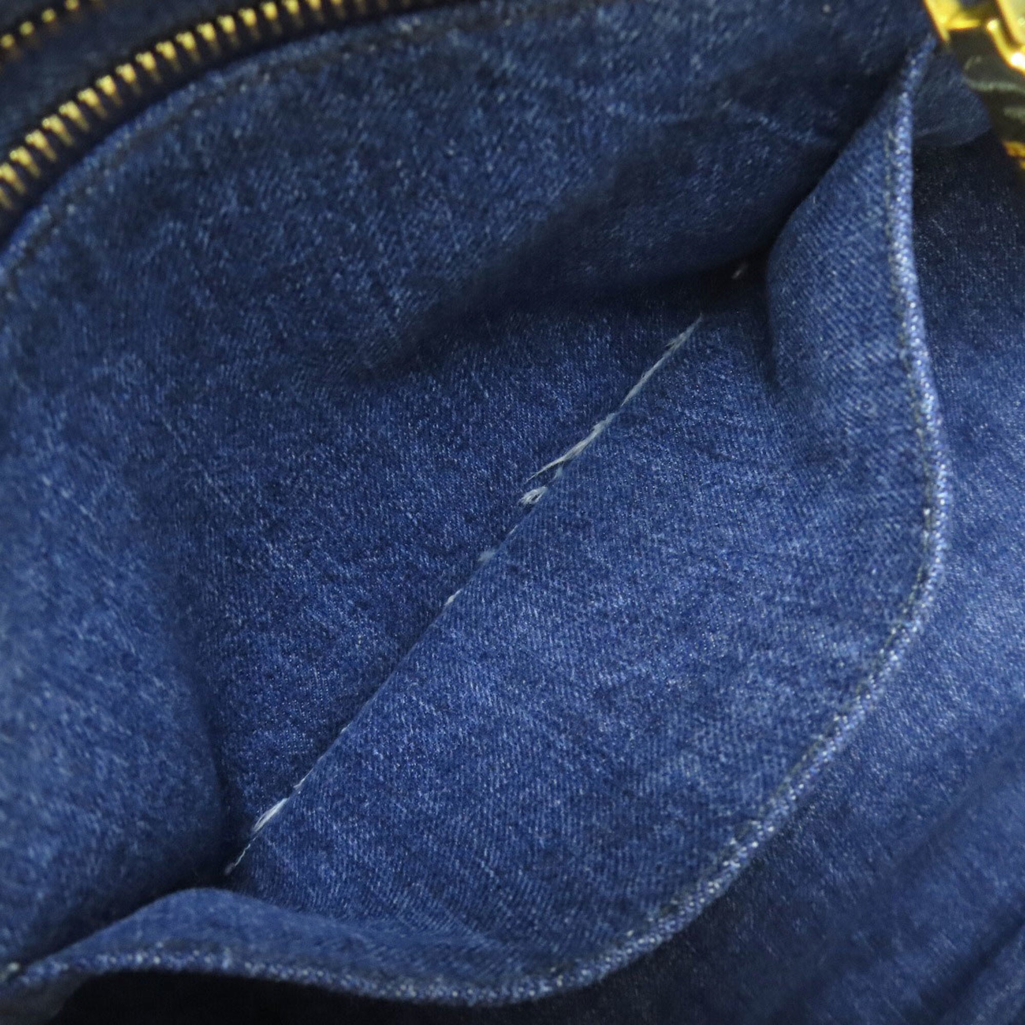 Prada Canapa Blue Denim Handbag (Pre-Owned)