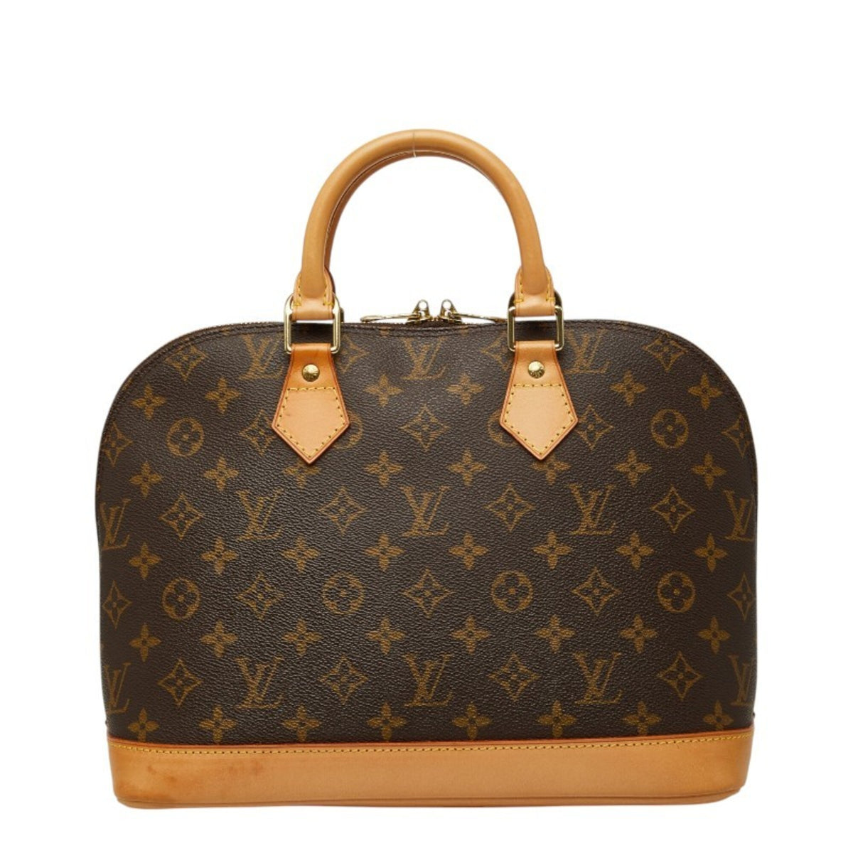 Louis Vuitton Brown Pvc Leather Handbag (Pre-Owned)