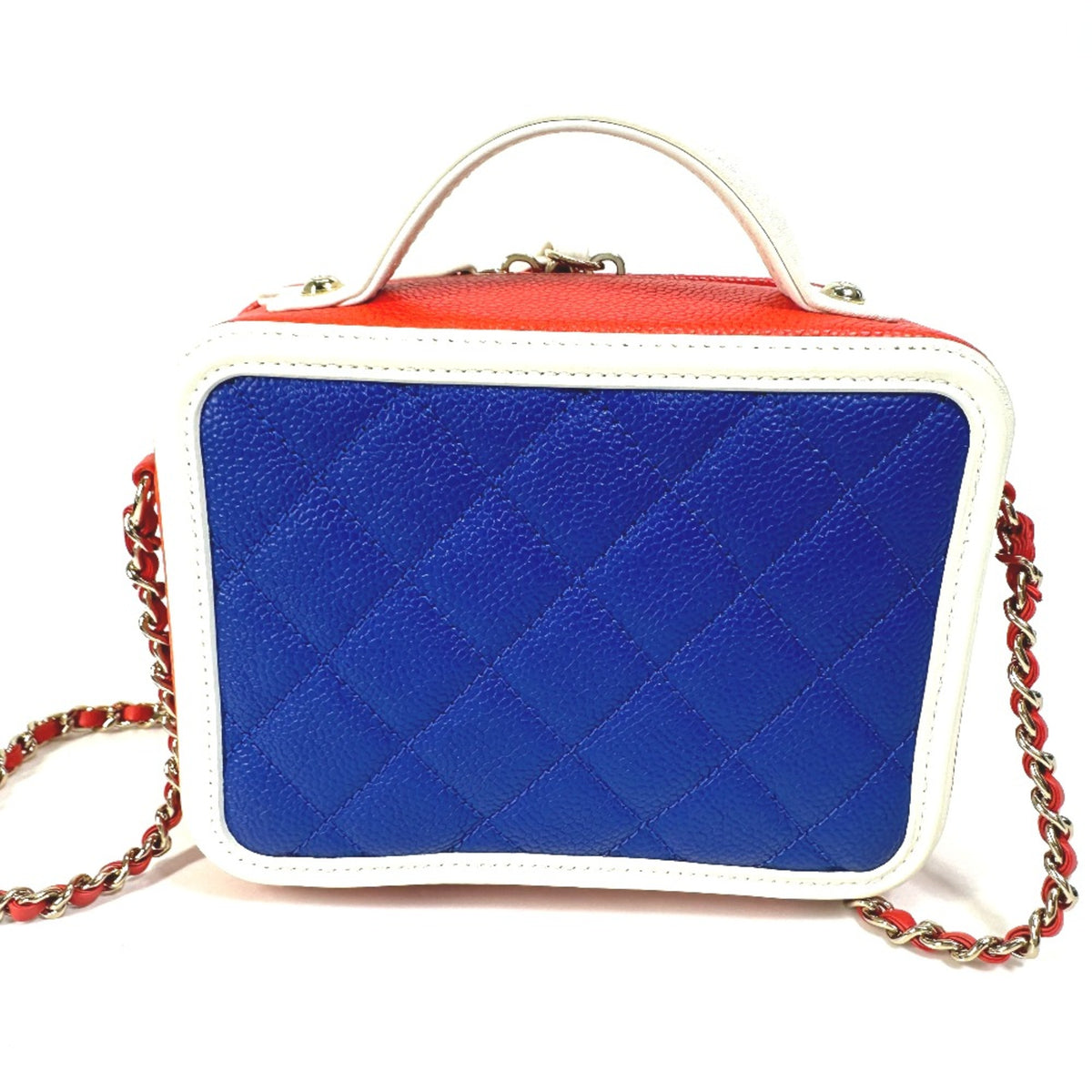Chanel Red Leather Shoulder Bag (Pre-Owned)