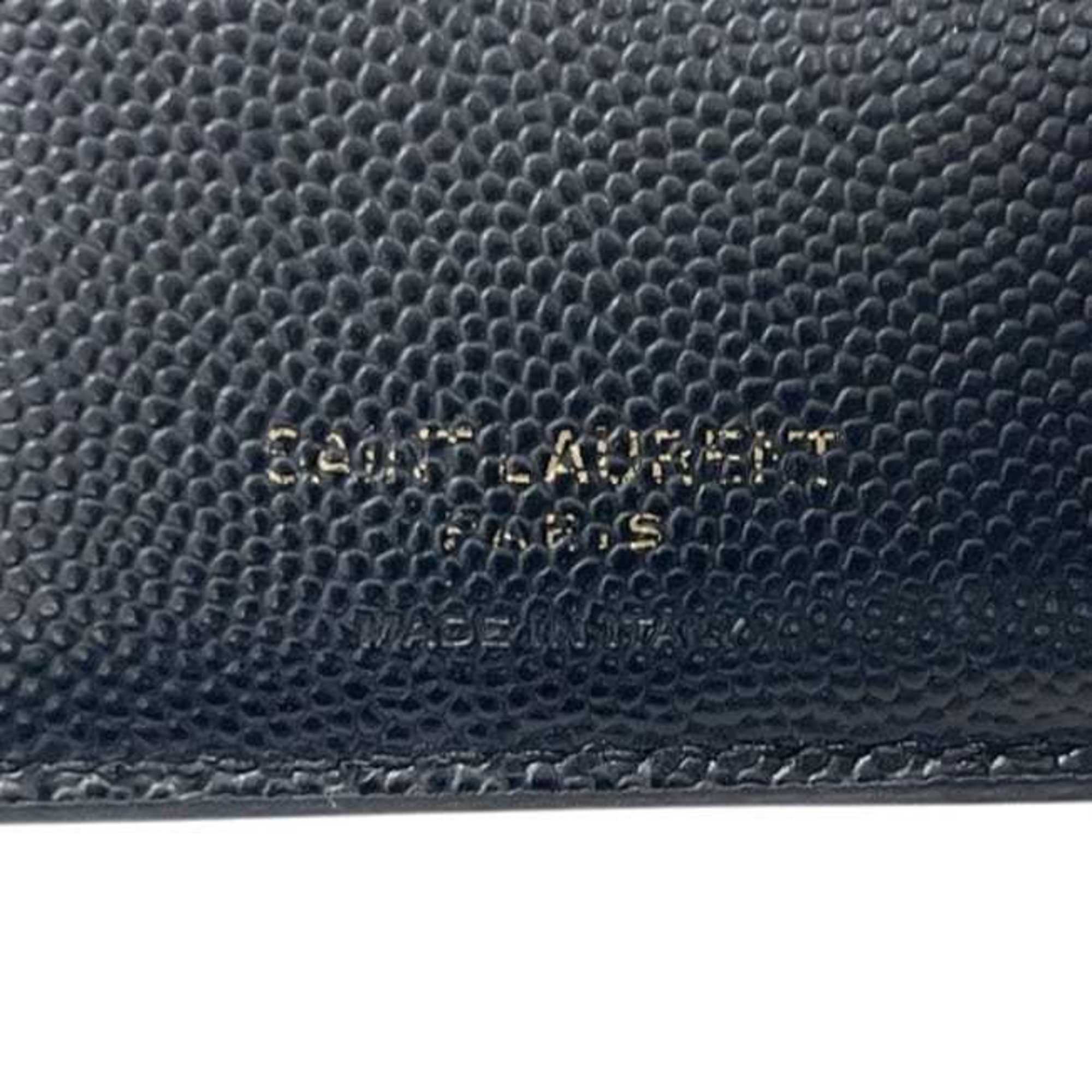 Saint Laurent Black Leather Wallet (Bi-Fold) (Pre-Owned)