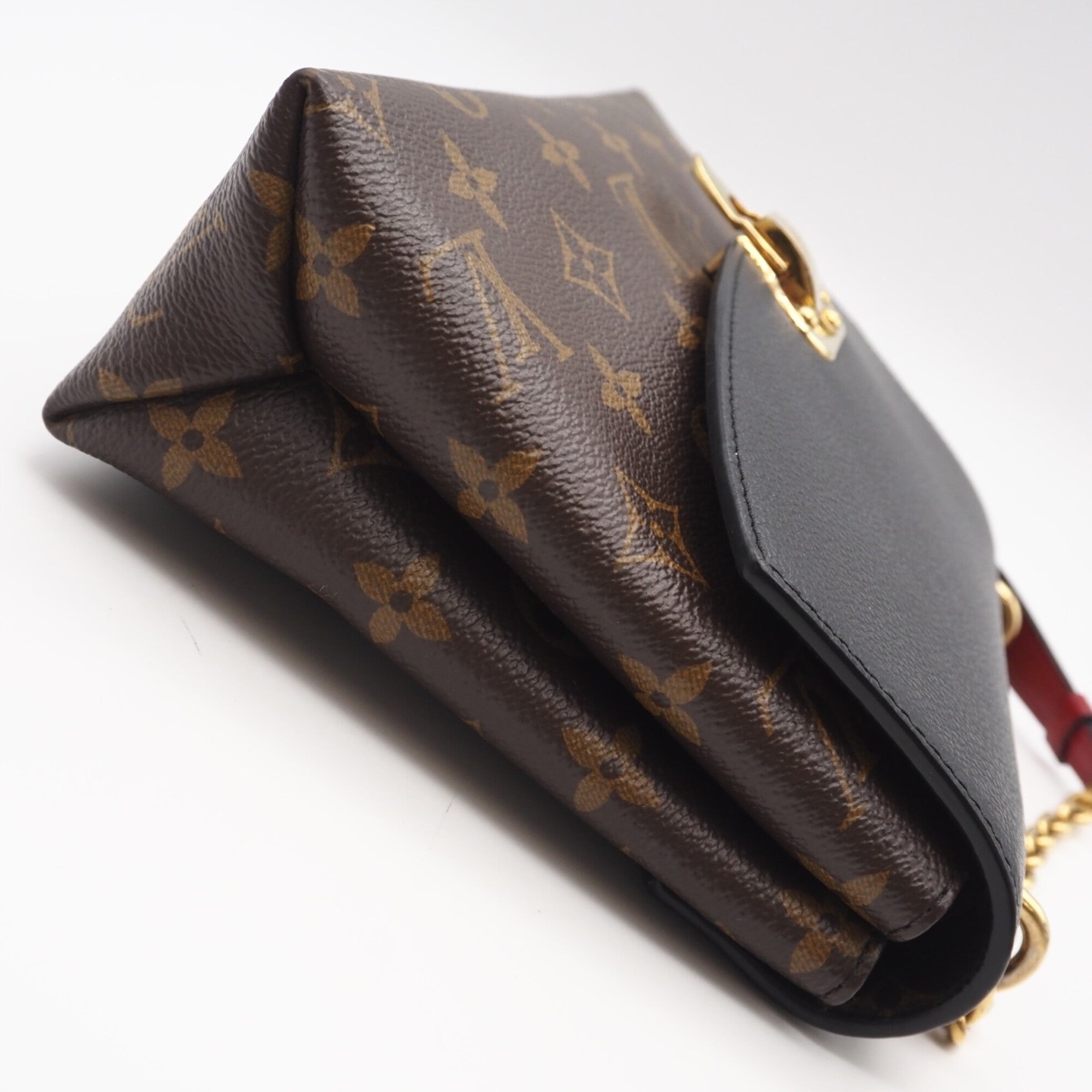 Louis Vuitton Beige Black Brown Coated Canvas Leather Shoulder Bag (Pre-Owned)